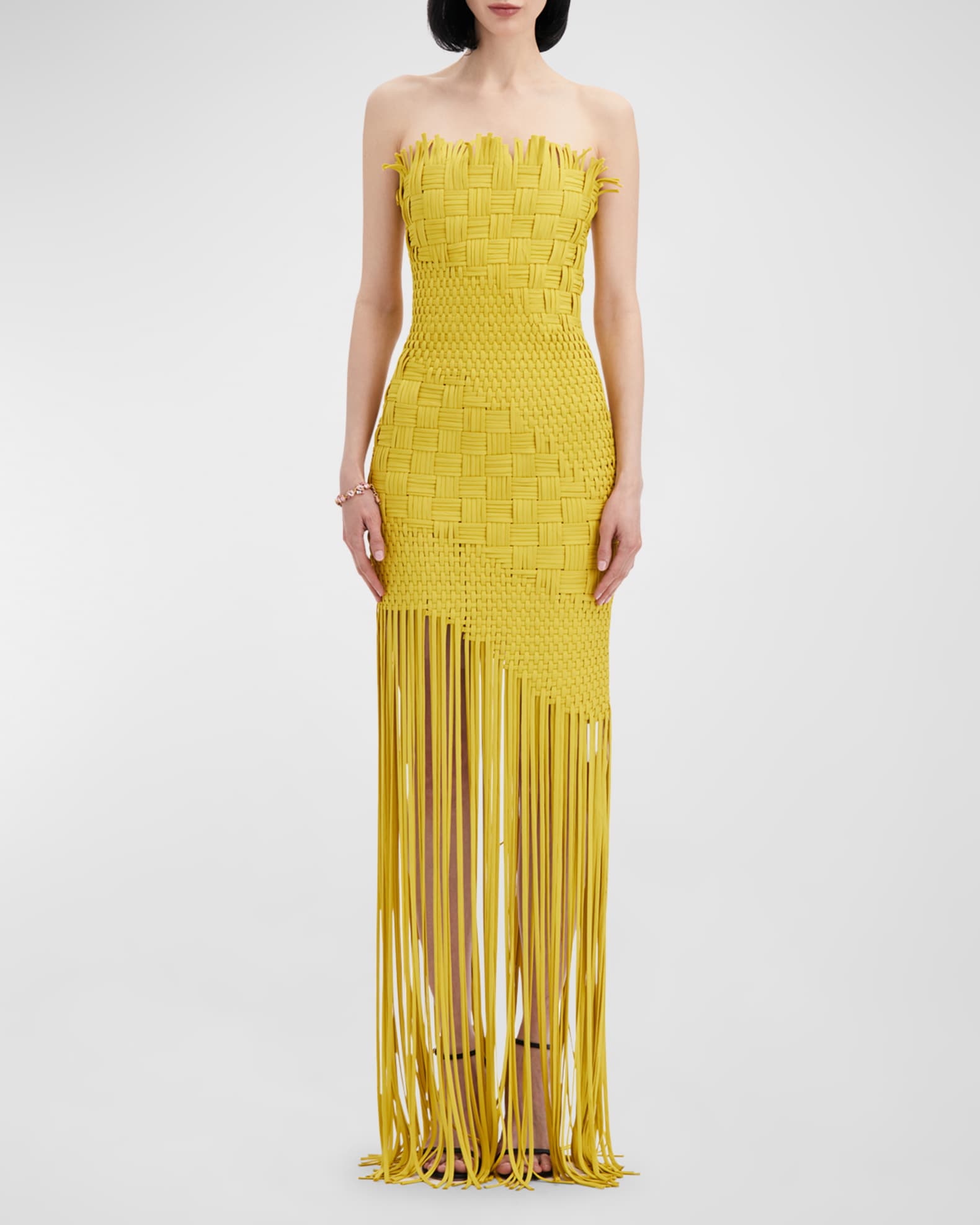 Oscar de la renta fringe dress hot sale