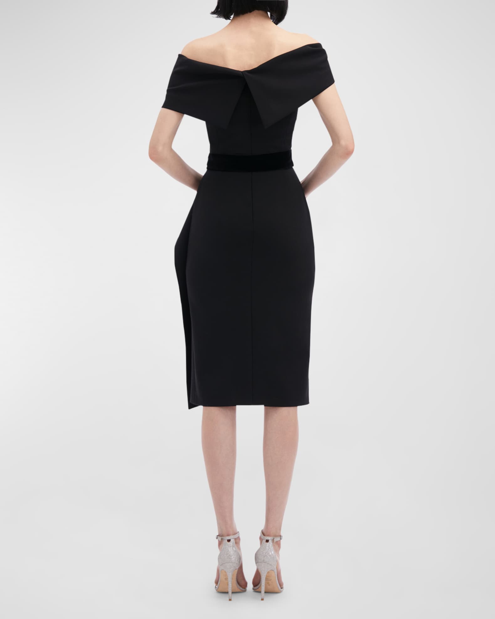 Neiman marcus black cocktail dresses deals