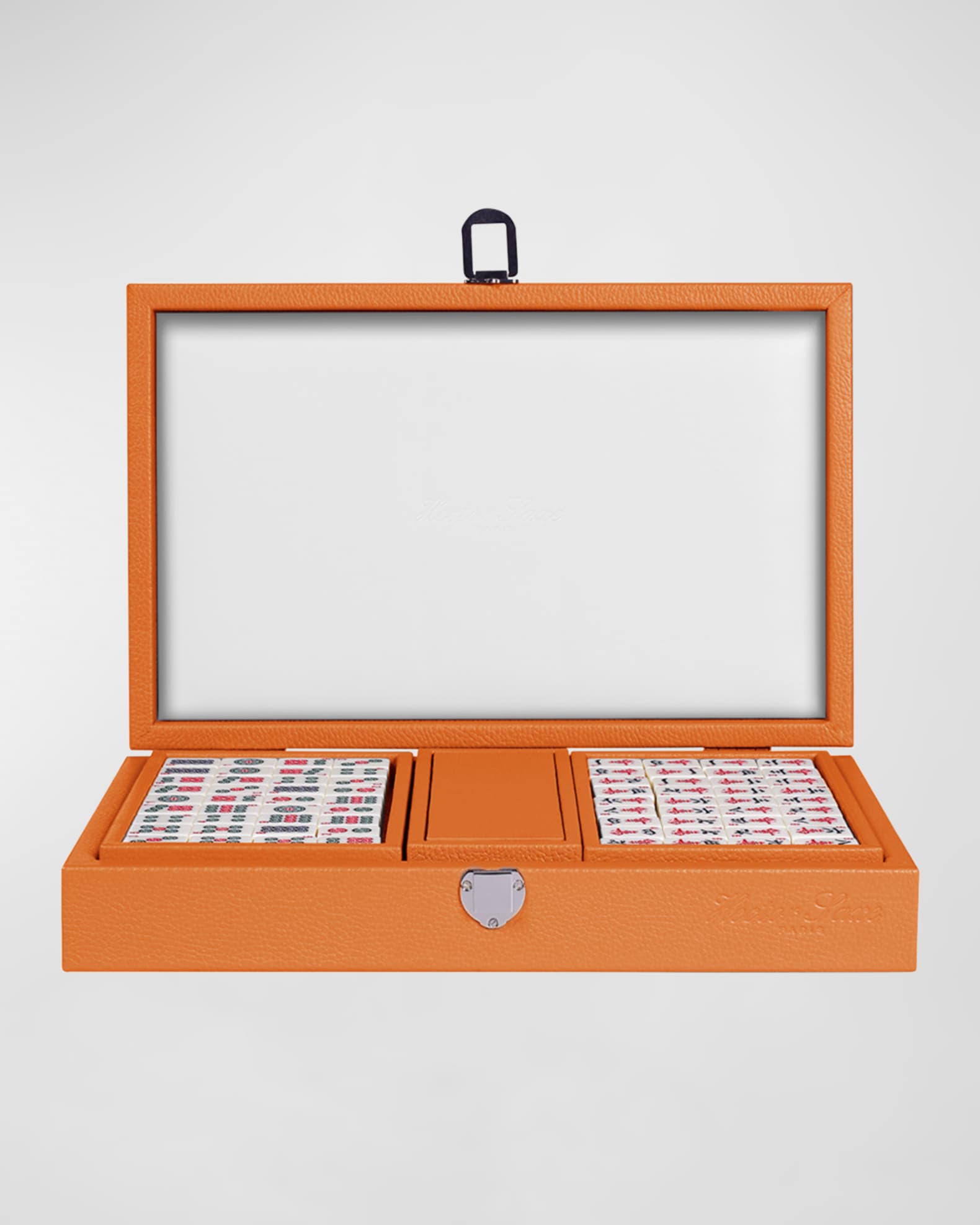 Leather Mahjong Set, Orange 1