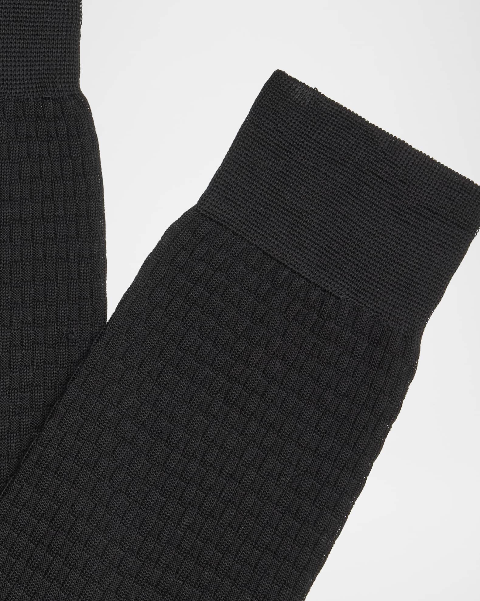 Men's Trama Stitch Cotton Crew Socks 1