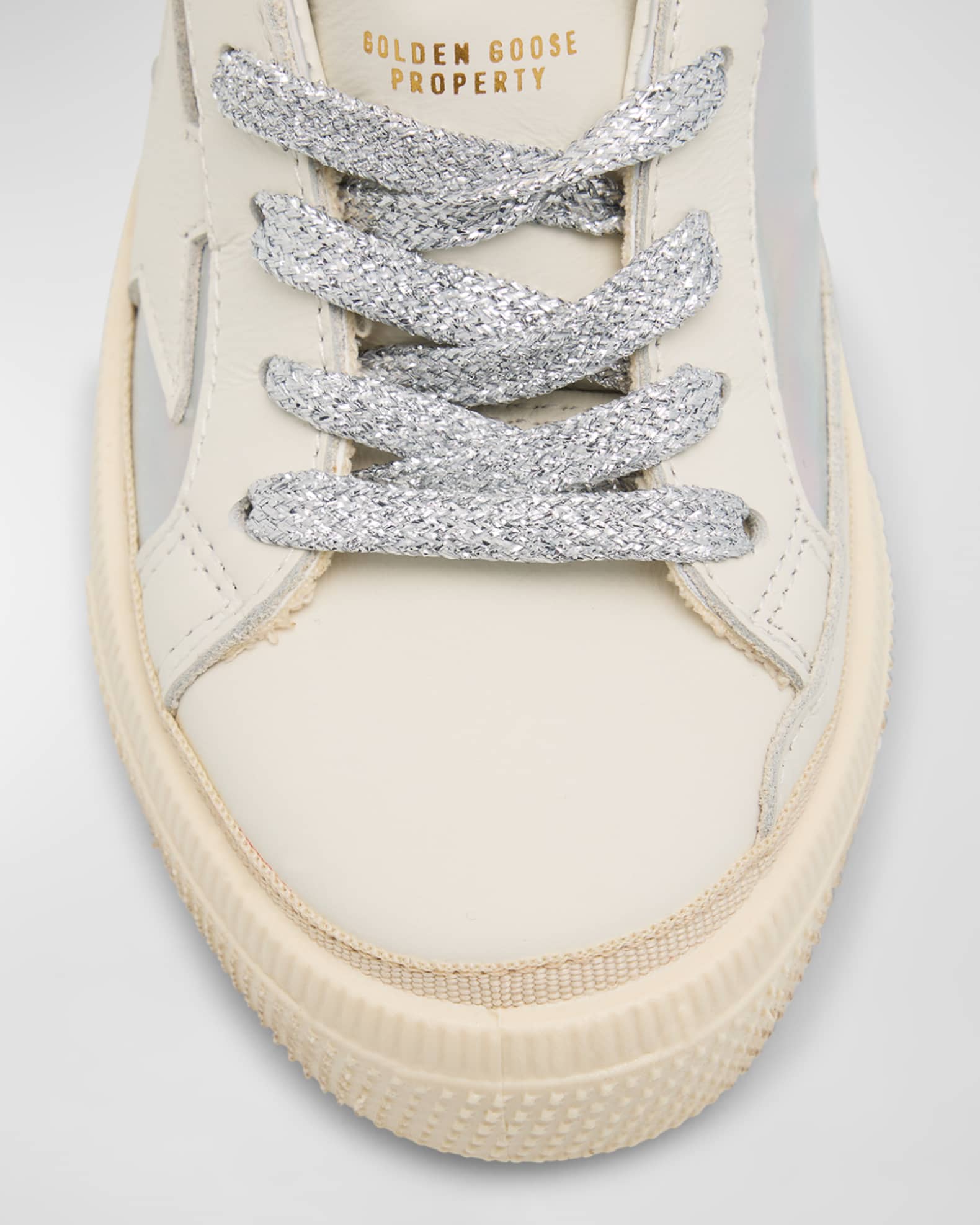 Girl's May Holographic Low-Top Sneakers | Neiman Marcus