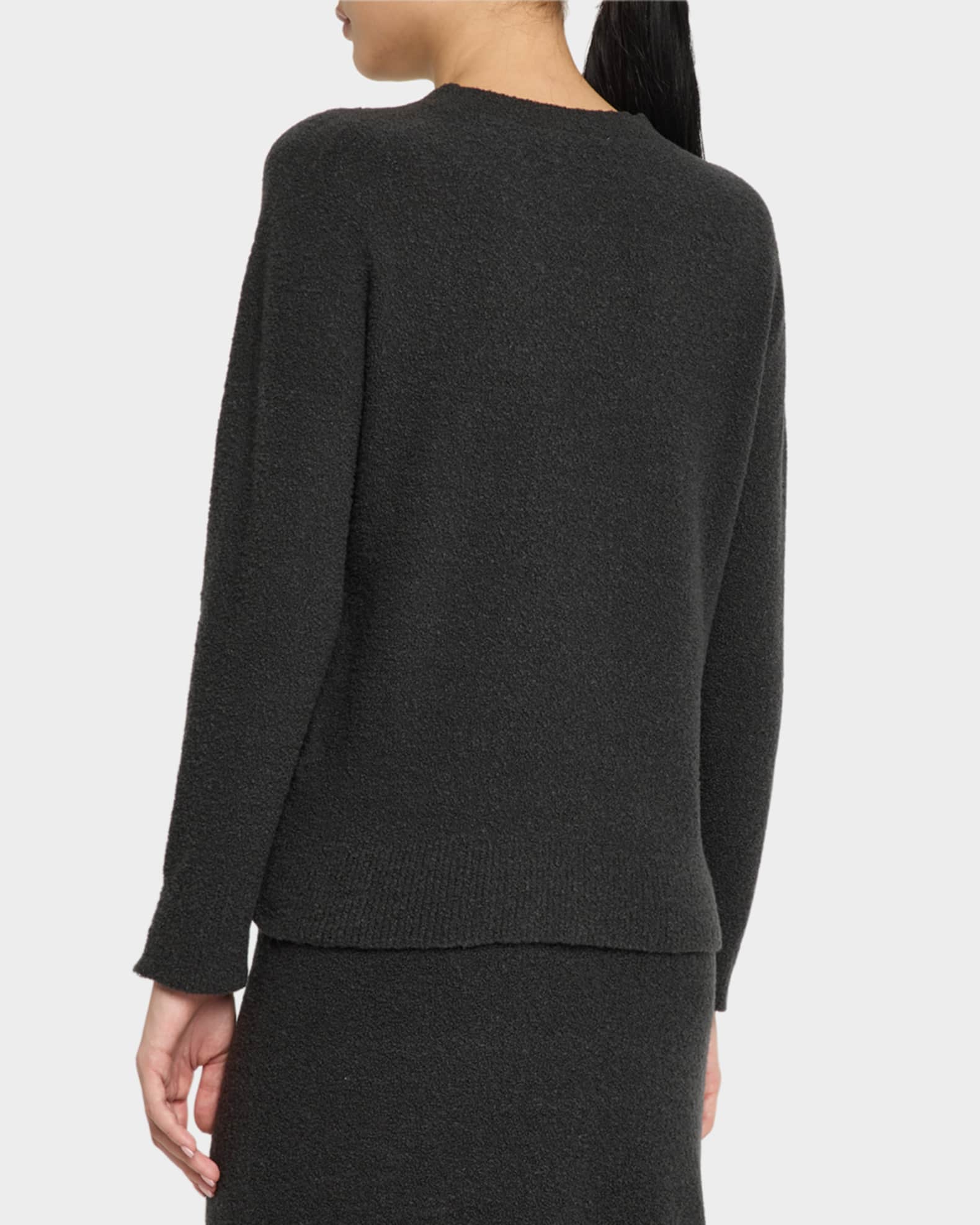 Tania Cashmere Boucle Crewneck Sweater