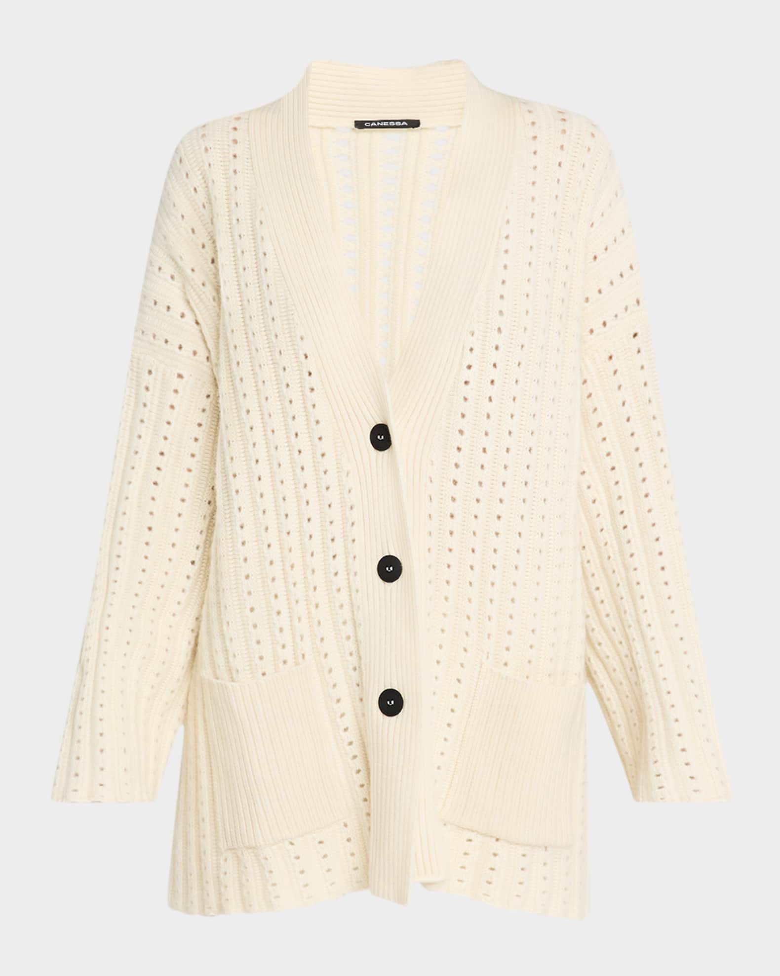 Canessa Endless Summer Open Stitch Cashmere Cardigan Magic Women s 4 Sweaters Cashmere Sweaters