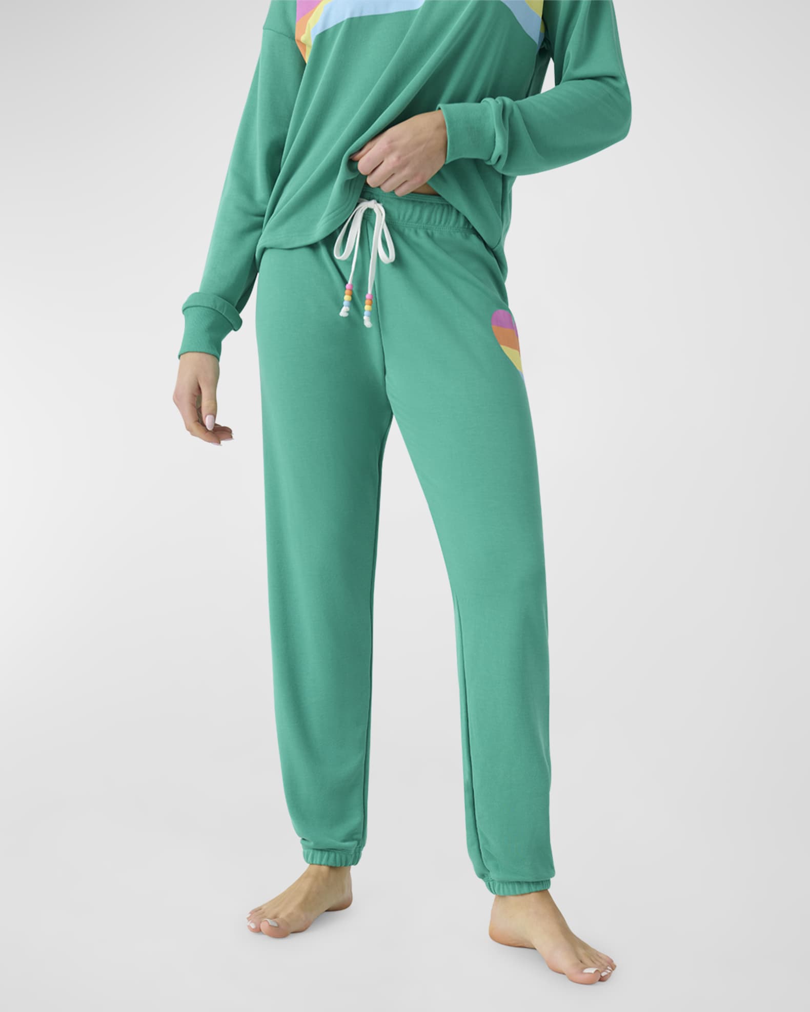 Live In Color Heart-Motif Lounge Joggers 1