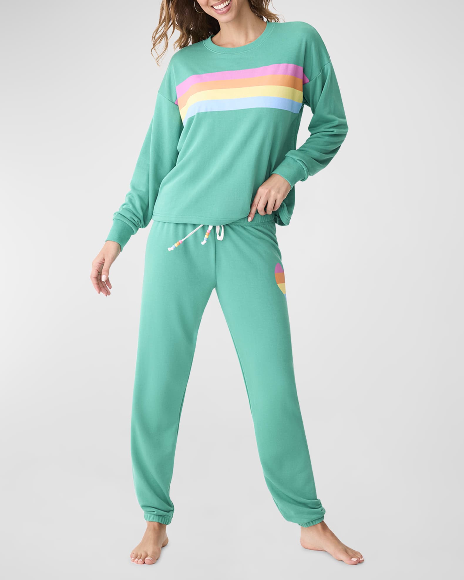 Live In Color Heart-Motif Lounge Joggers 0