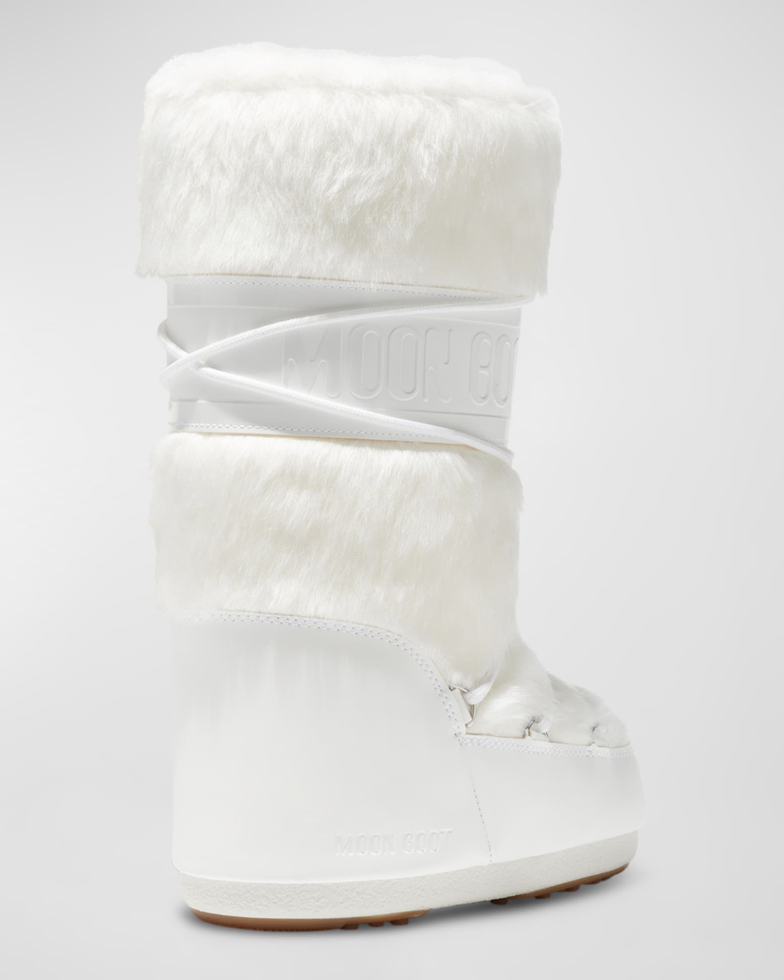 Moon Boot Icon Faux Fur Tall Snow Boots Neiman Marcus