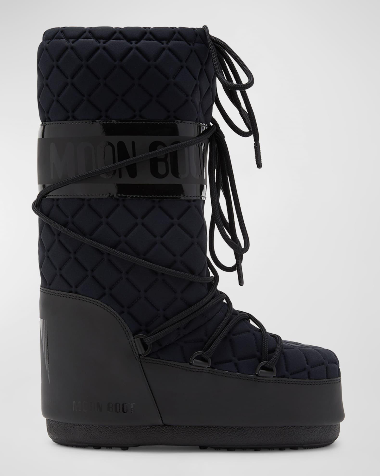 Moon Boot Icon Quilted Nylon Tall Snow Boots Neiman Marcus