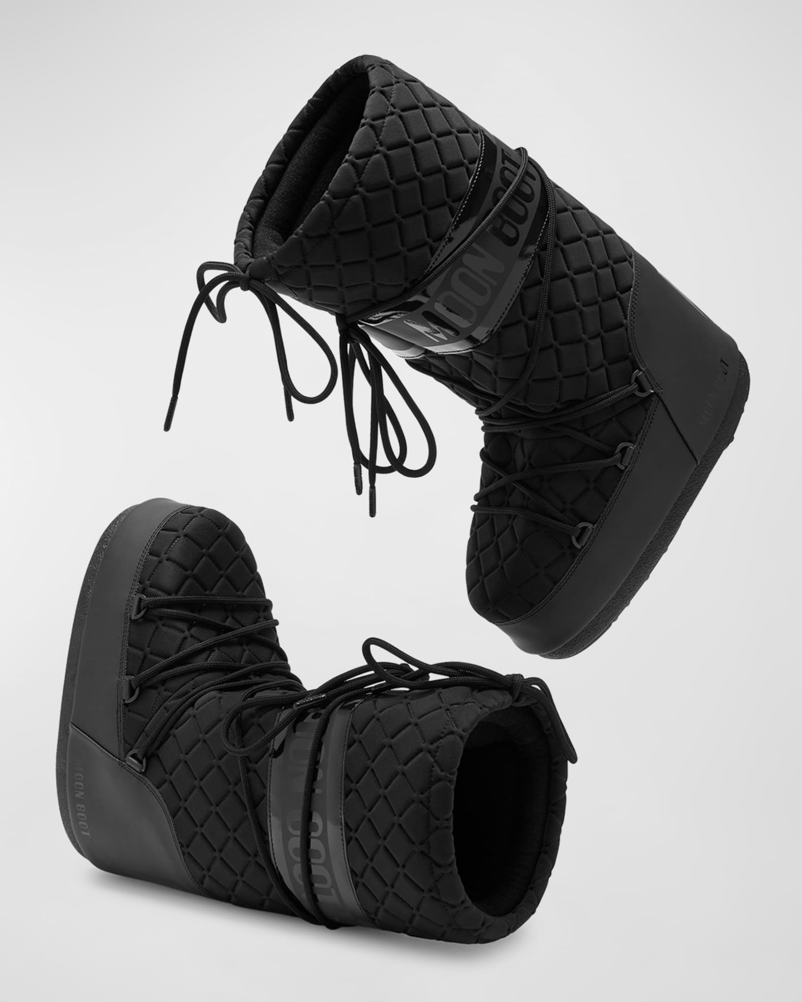 Moon Boot Icon Quilted Nylon Tall Snow Boots Neiman Marcus