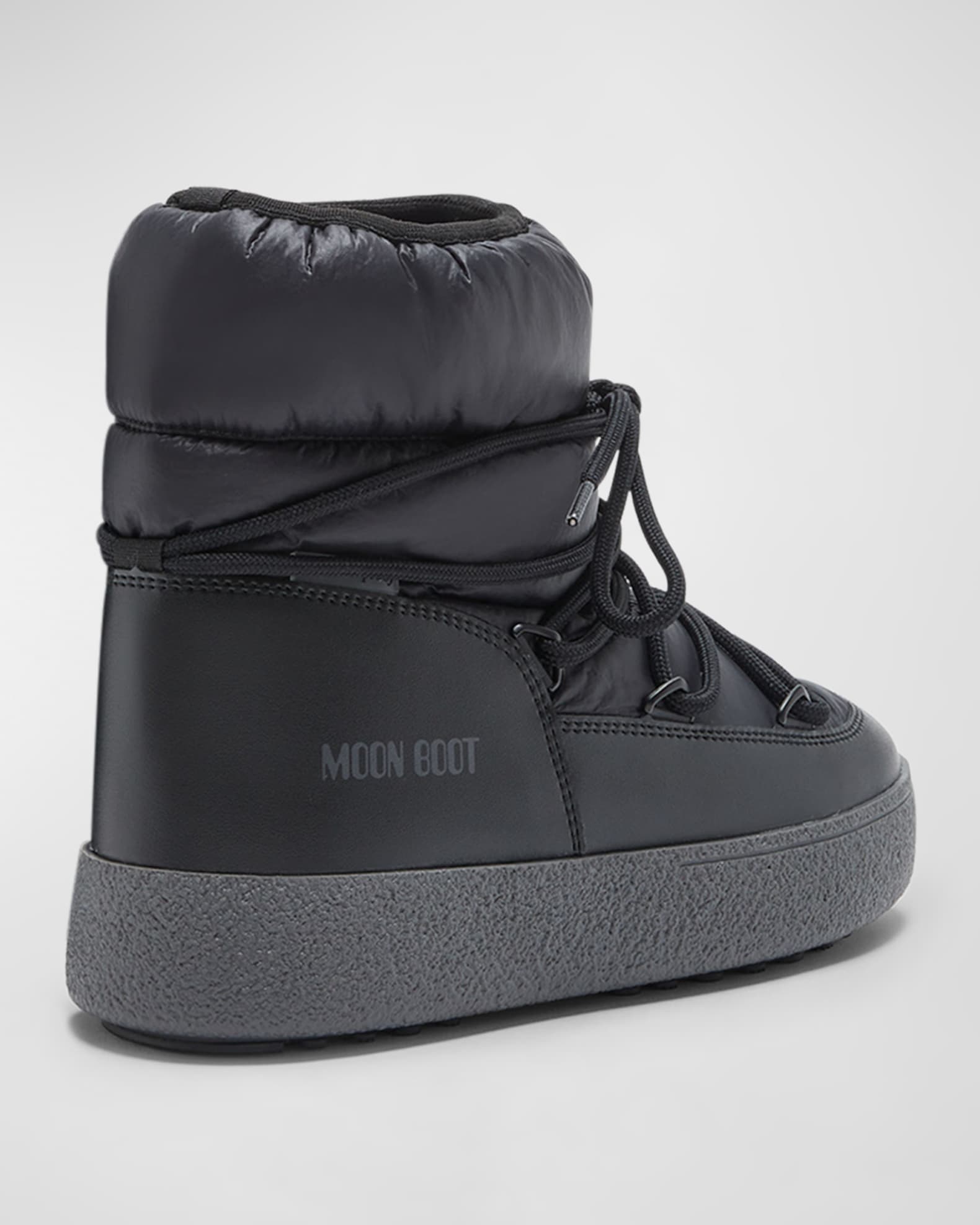 Moon Boot Track Nylon Lace Up Snow Boots Neiman Marcus