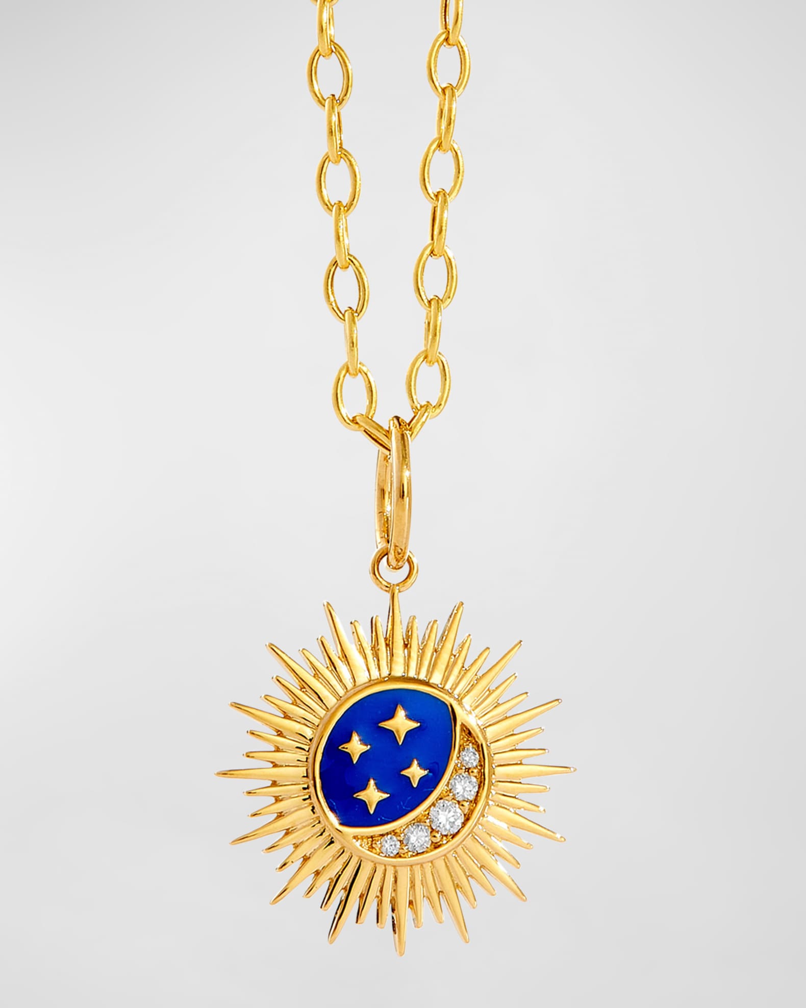 Written In The Stars Collection Maxi Cosmic Love Diamond Necklace in 18-karat Yellow Gold
