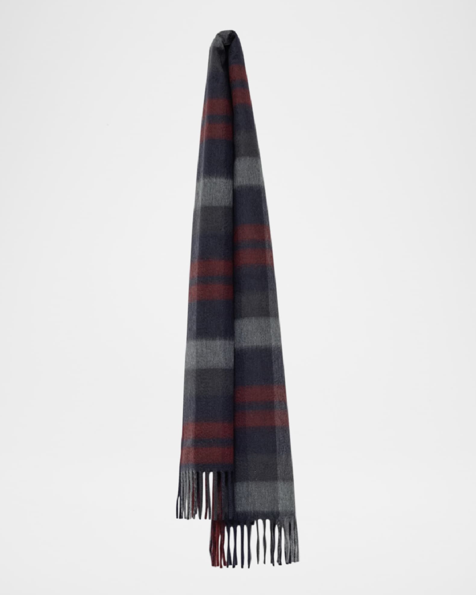 Men's Arran Plaid Cashmere Scarf 0