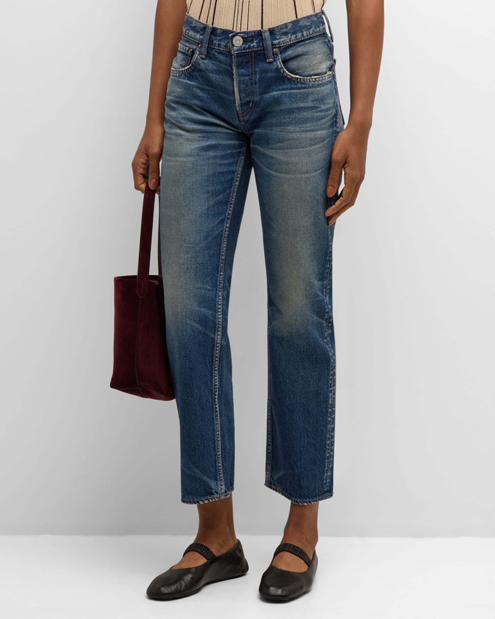 Minneola Straight Low-Rise Jeans