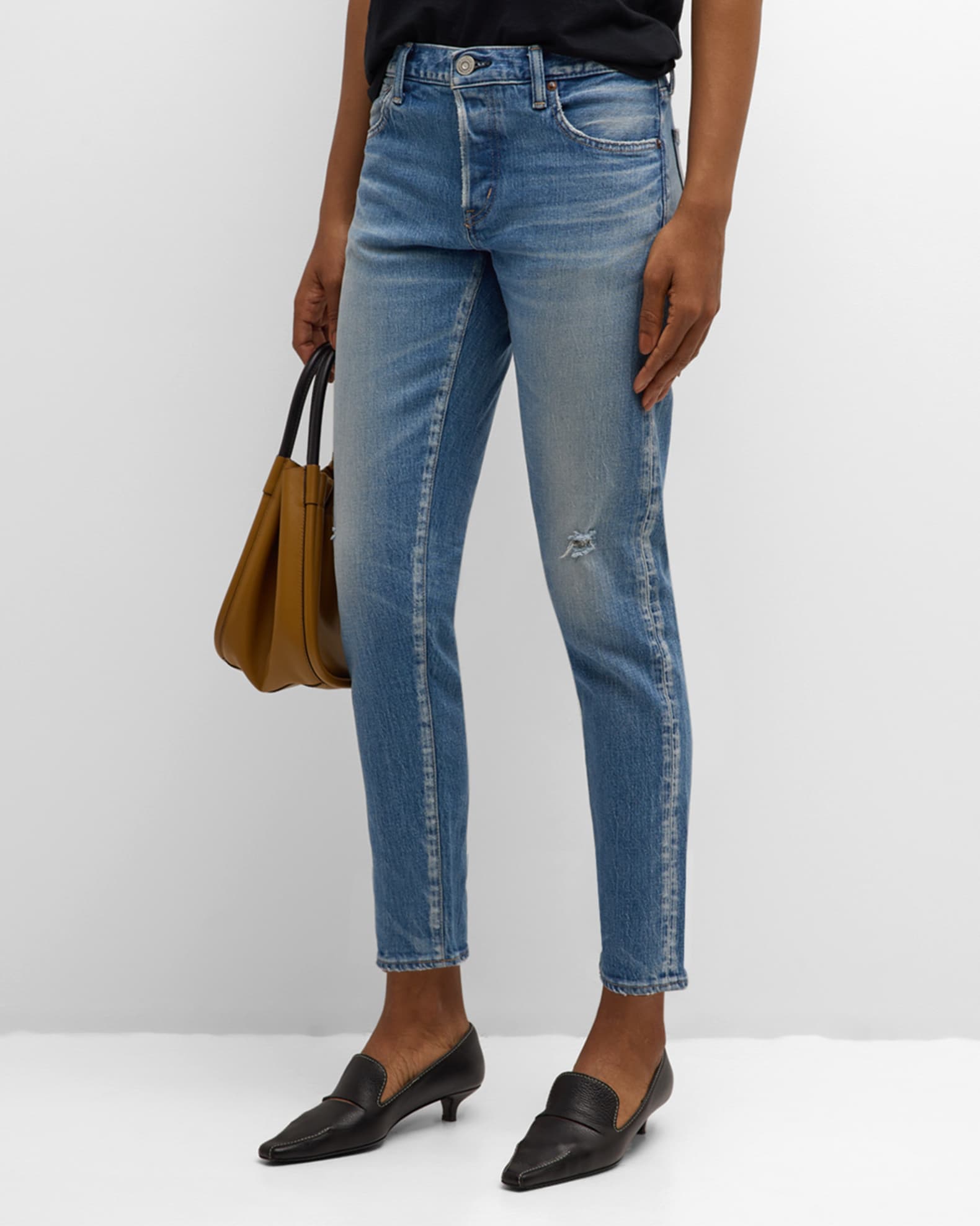 Kendall Tapered Cropped Jeans 1