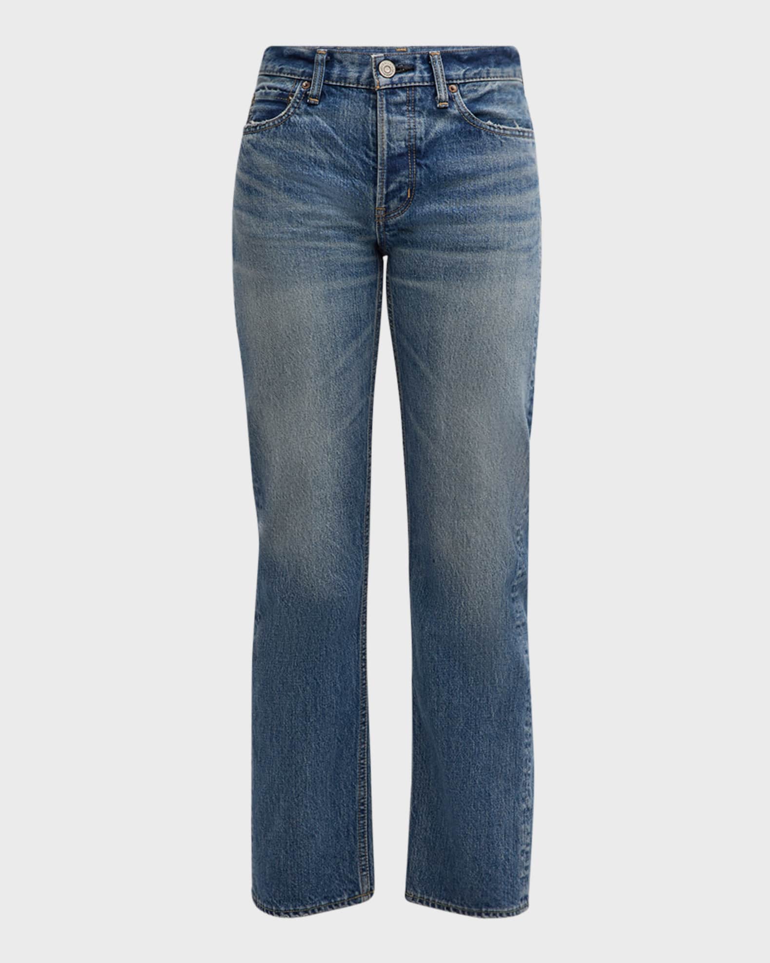 Elfers Wide Straight Mid-Rise Jeans 1