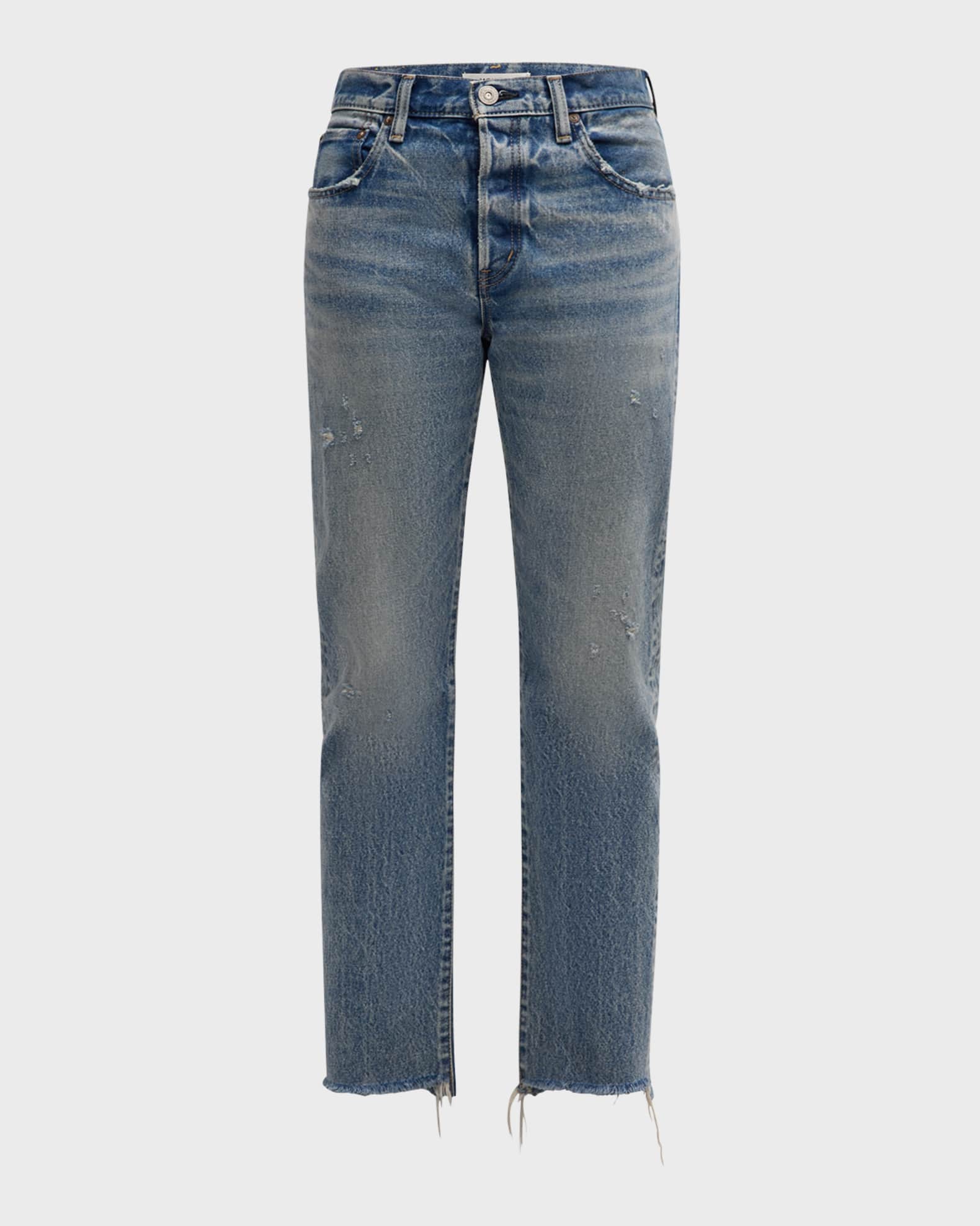MOUSSY VINTAGE Nokomis Straight Distressed Jeans | Neiman Marcus