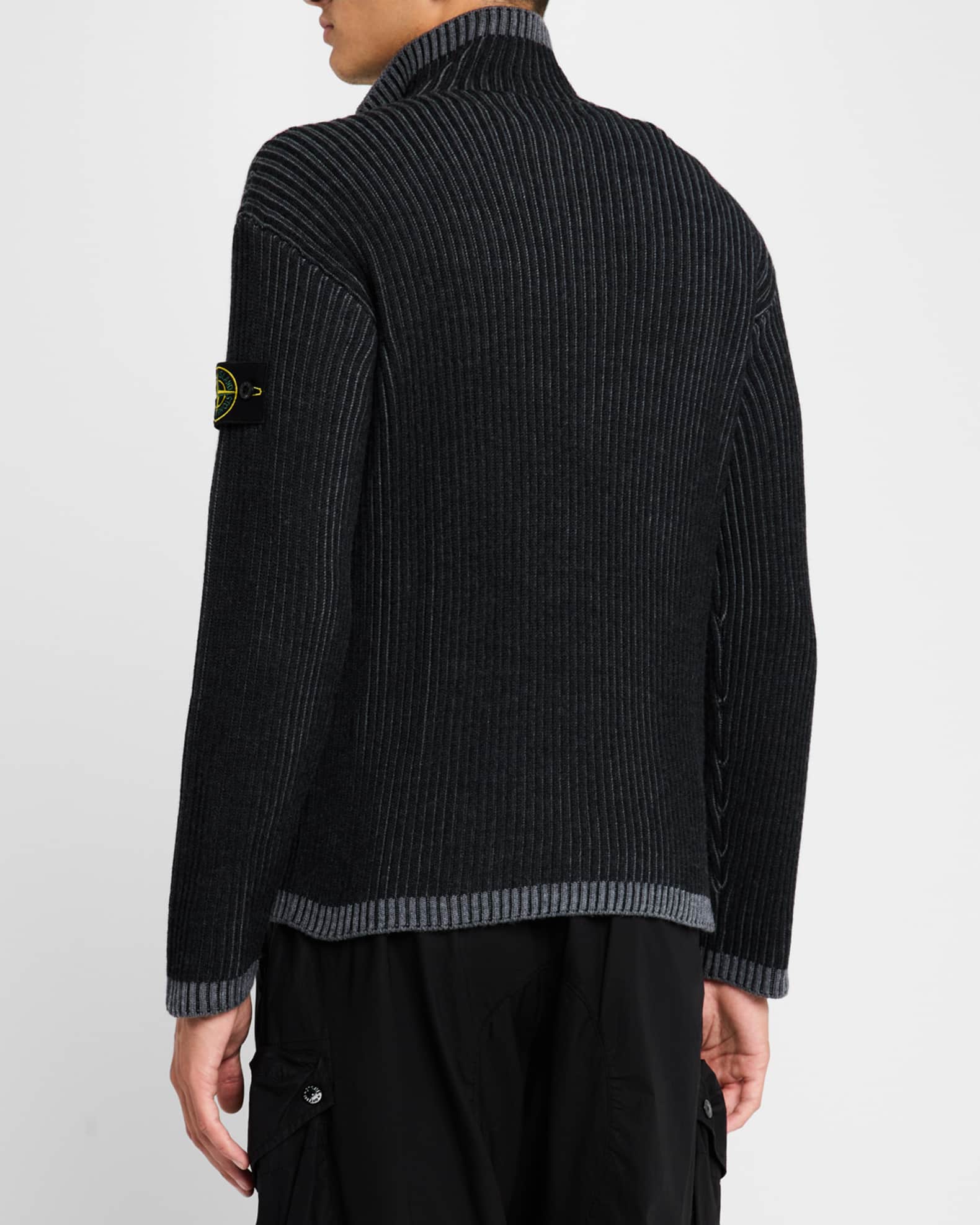オンラインショップ Stone Island Marcus Neiman | Sweater Ribbed Quarter-Zip Men's トップス