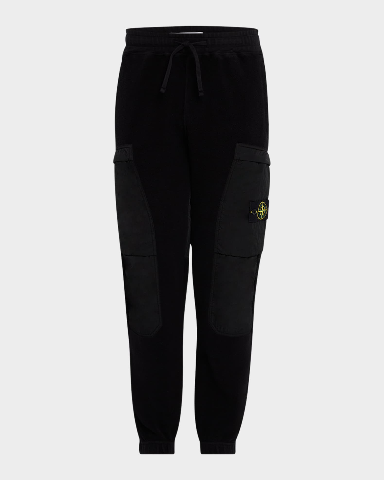 Men's Fleece Drawstring Cargo Joggers 0