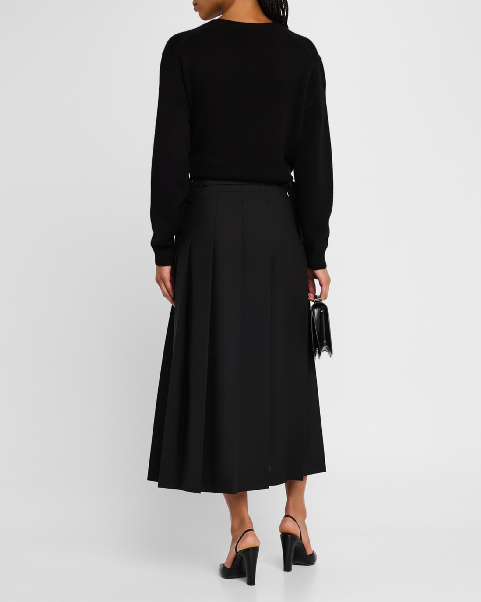 Rohe Plisse Wrap Skirt | Neiman Marcus