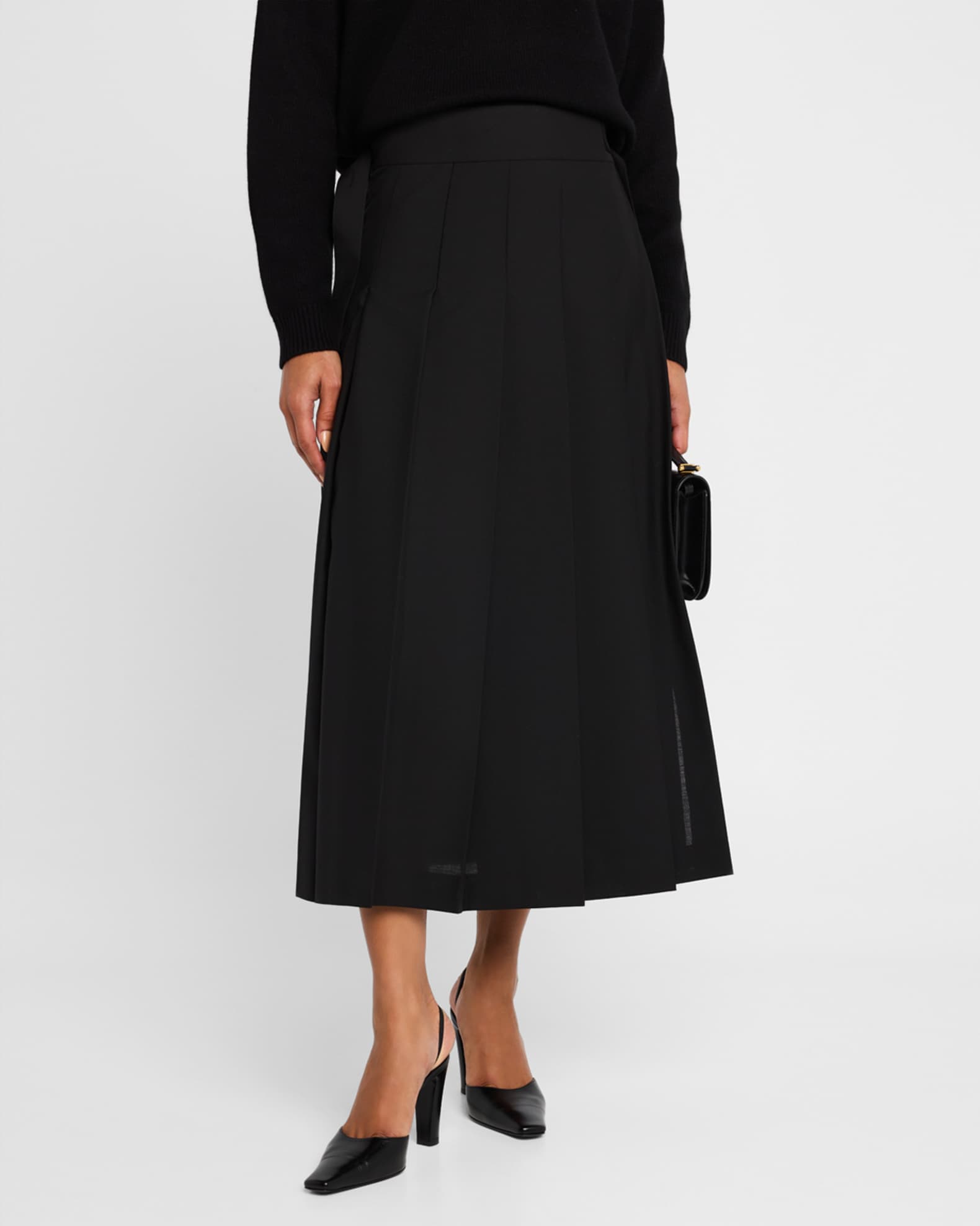 Rohe Plisse Wrap Skirt | Neiman Marcus