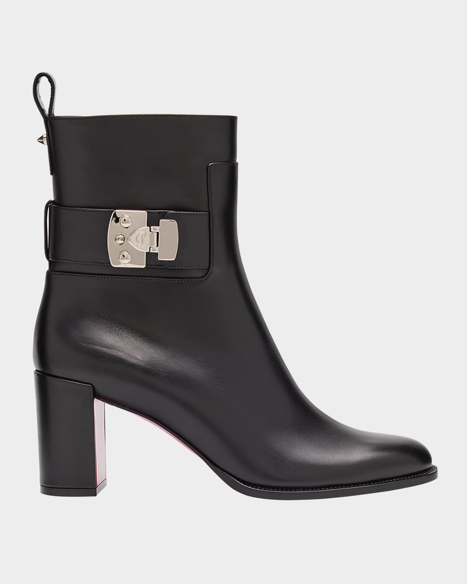 Christian Louboutin Lock 70mm Booties Neiman Marcus