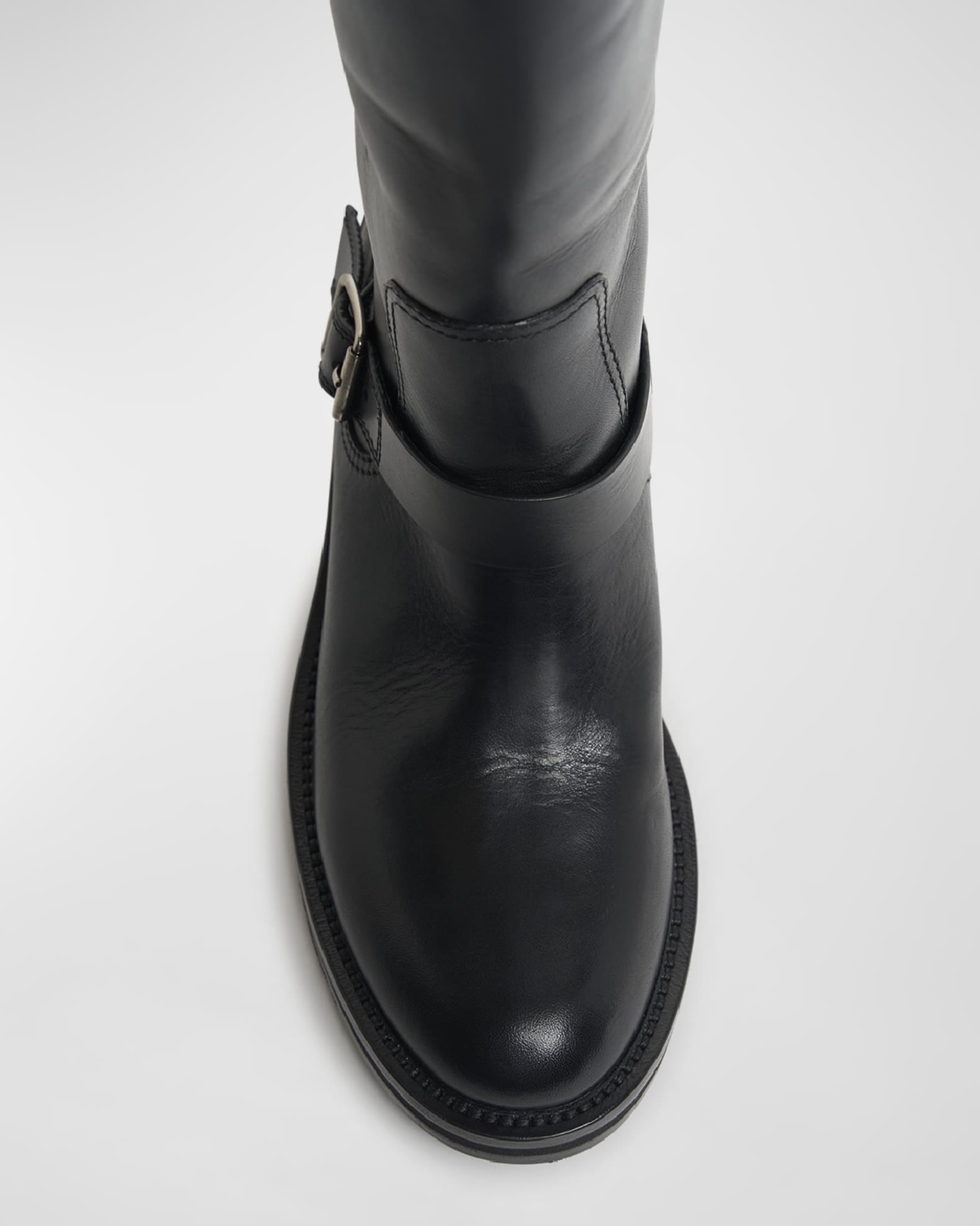 Womens leather biker boots on sale