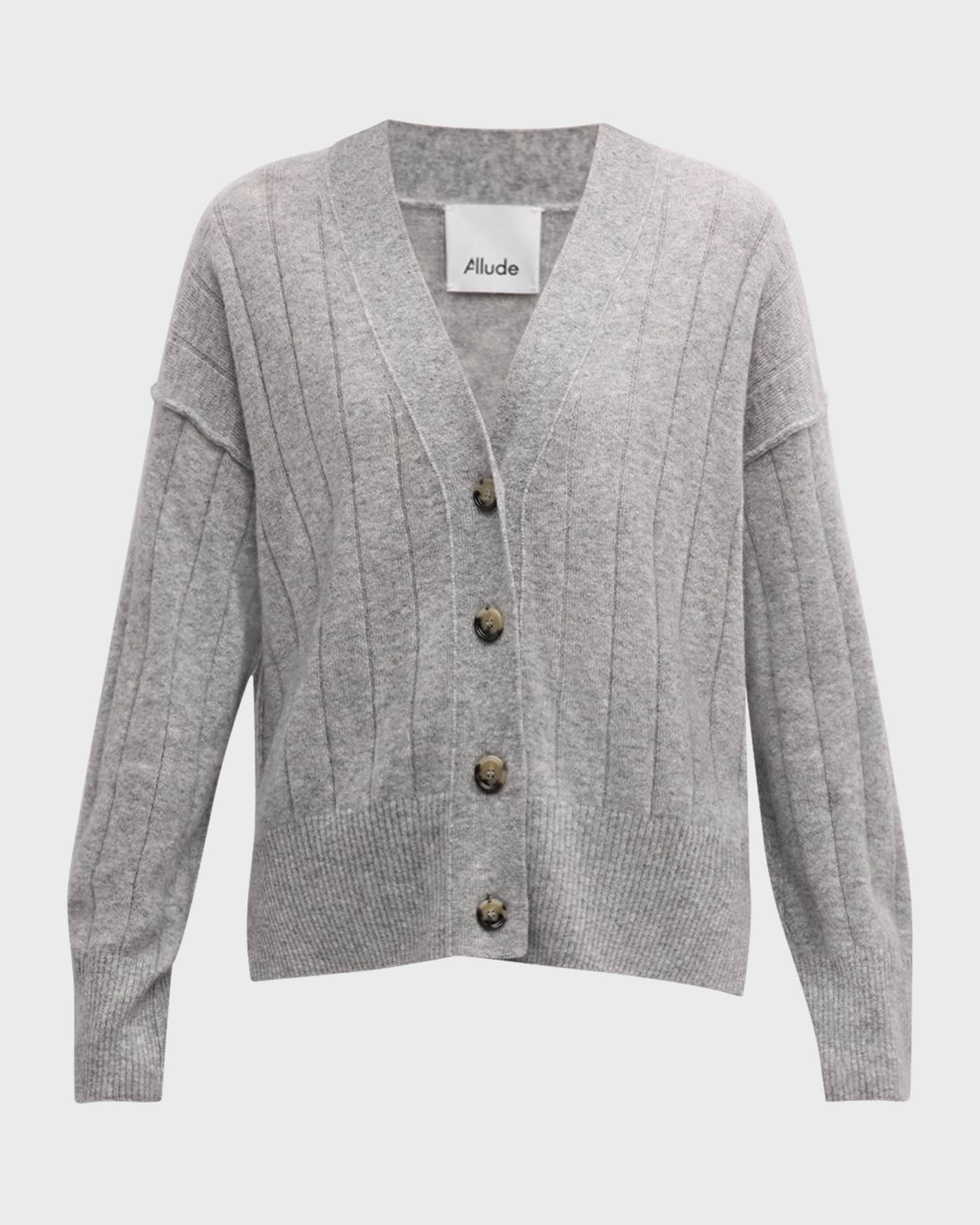 Cashmere Silk Button Down Cardigan