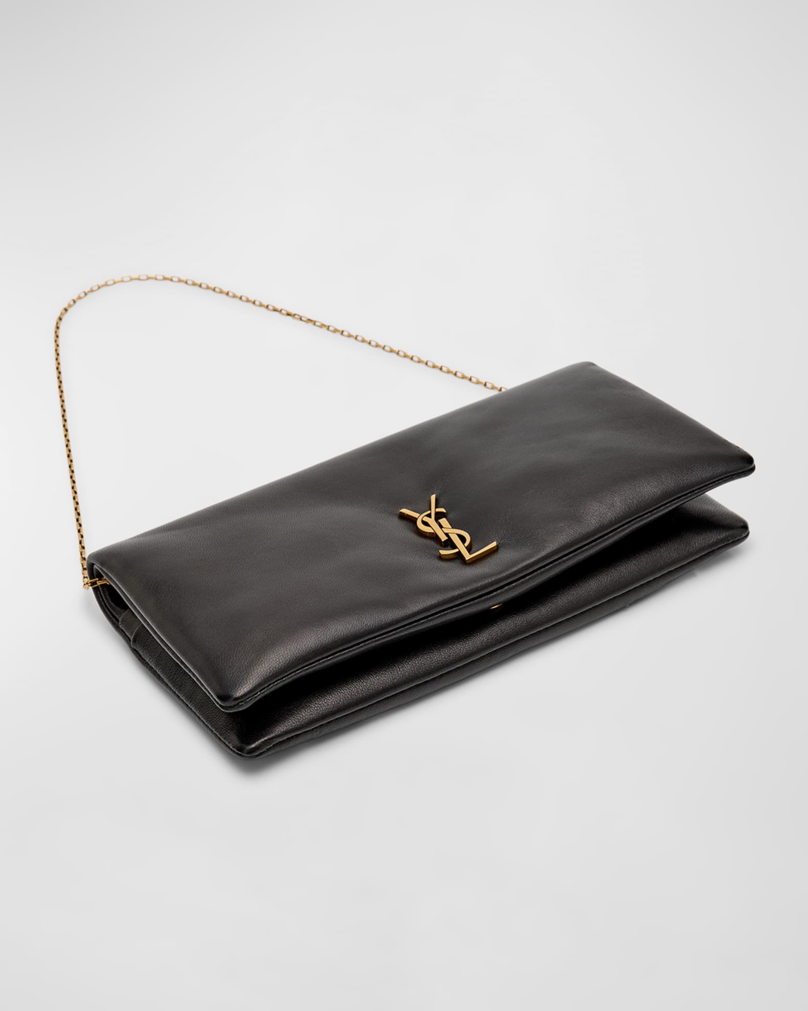 Calypso YSL Pouch Clutch Bag in Lambskin Leather