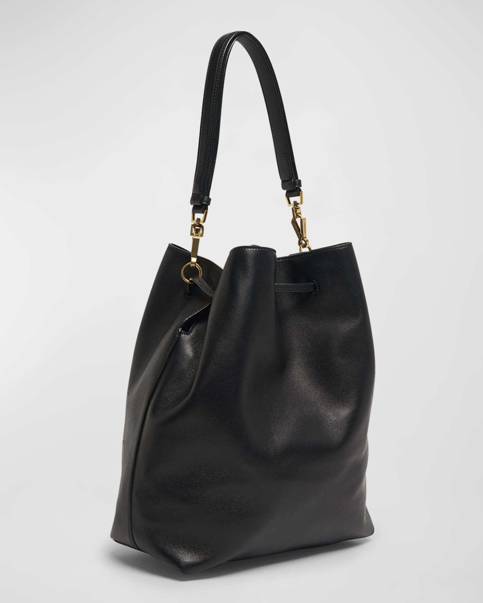 Saint Laurent Paris VII YSL Pochon Shoulder Bag in Lambskin