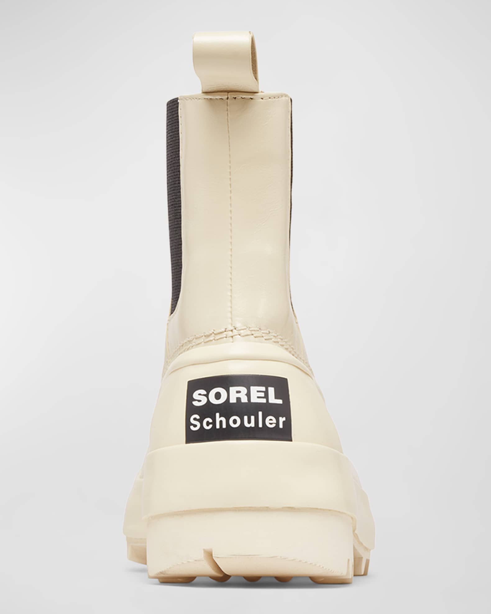 x Proenza Schouler Leather Rubber Chelsea Booties