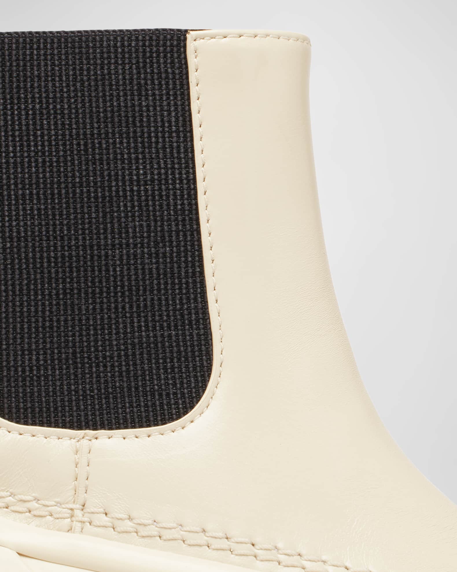 x Proenza Schouler Leather Rubber Chelsea Booties