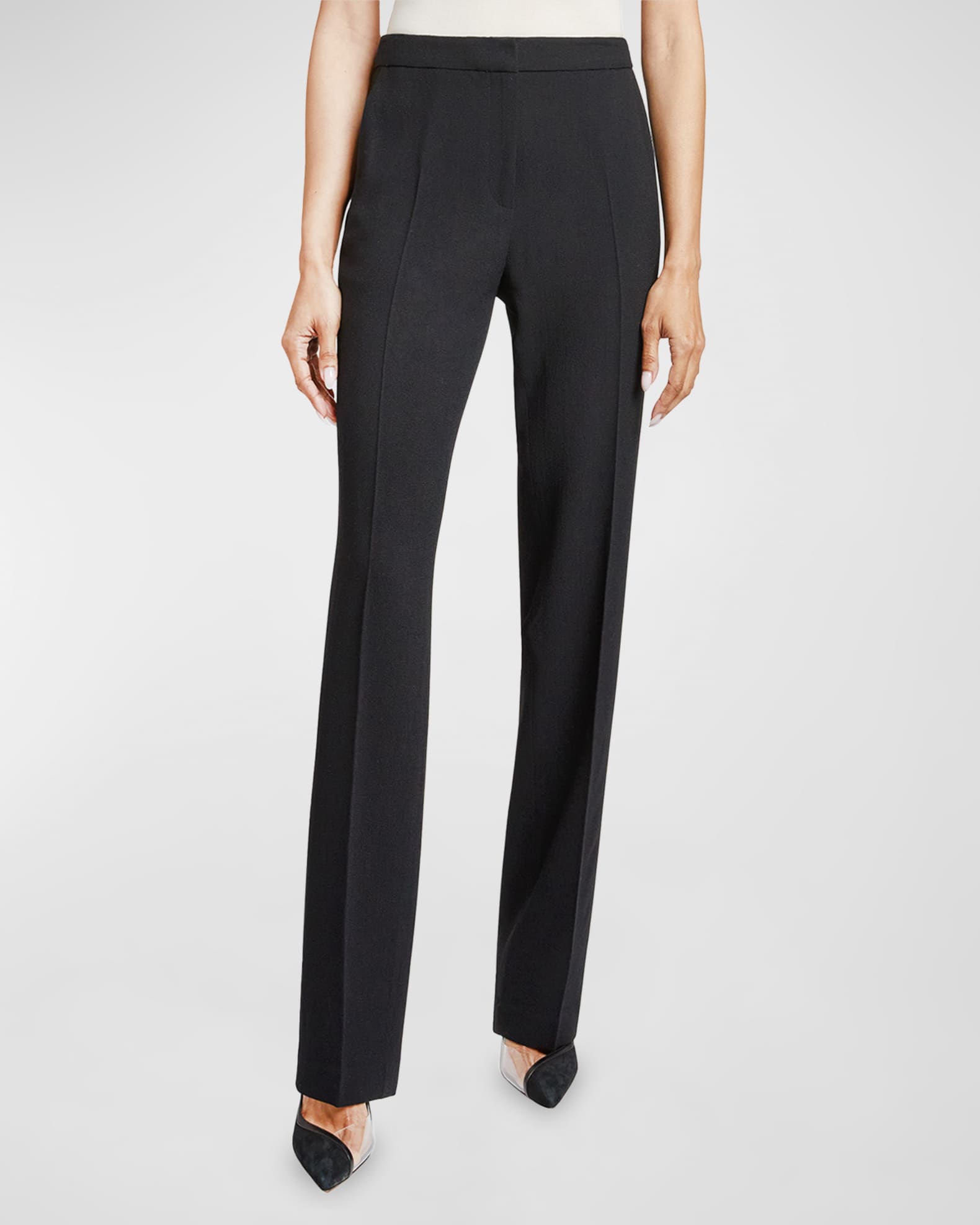 Santorelli Amara Straight Leg Crepe Pants Neiman Marcus