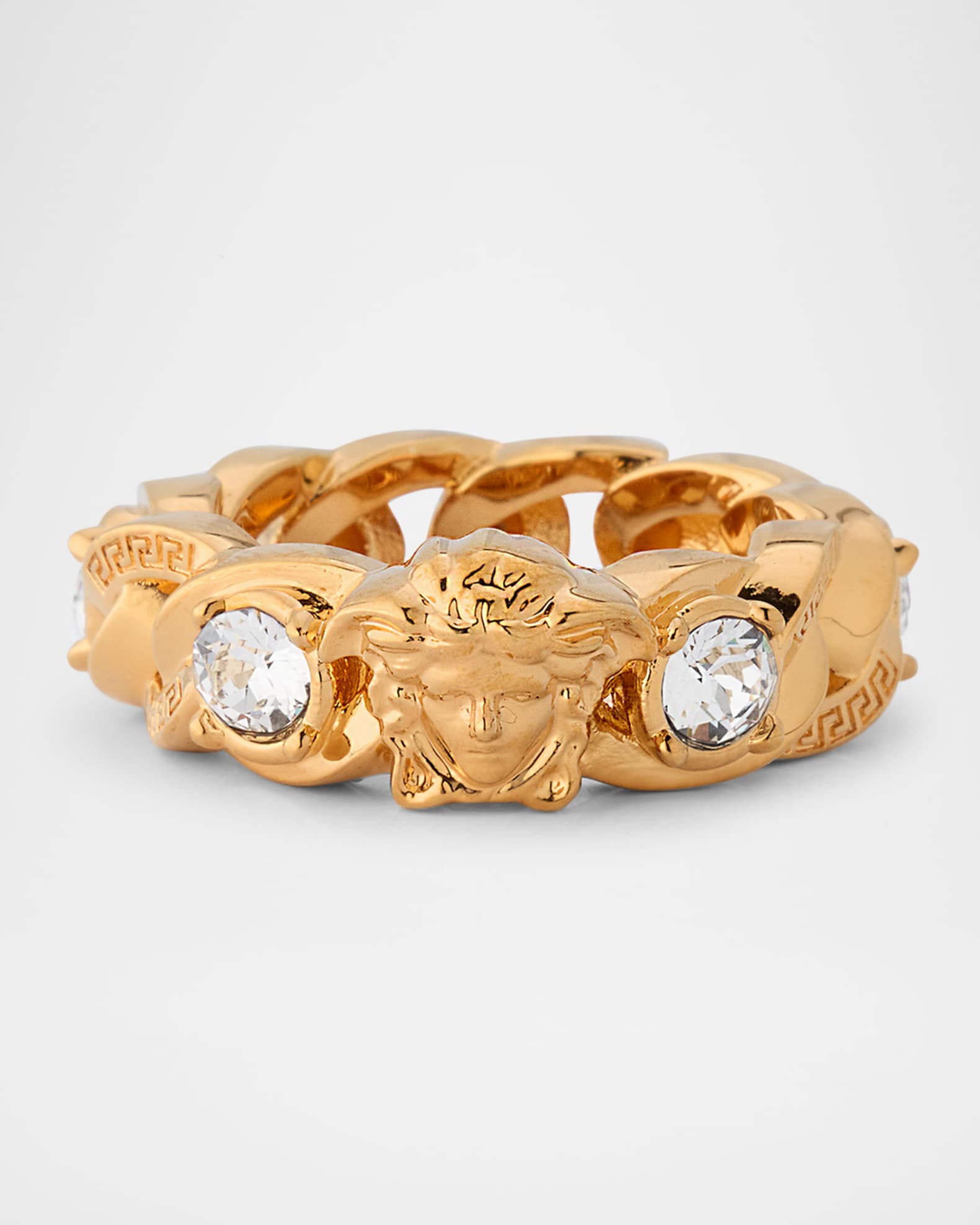 Versace medusa chain ring cheap