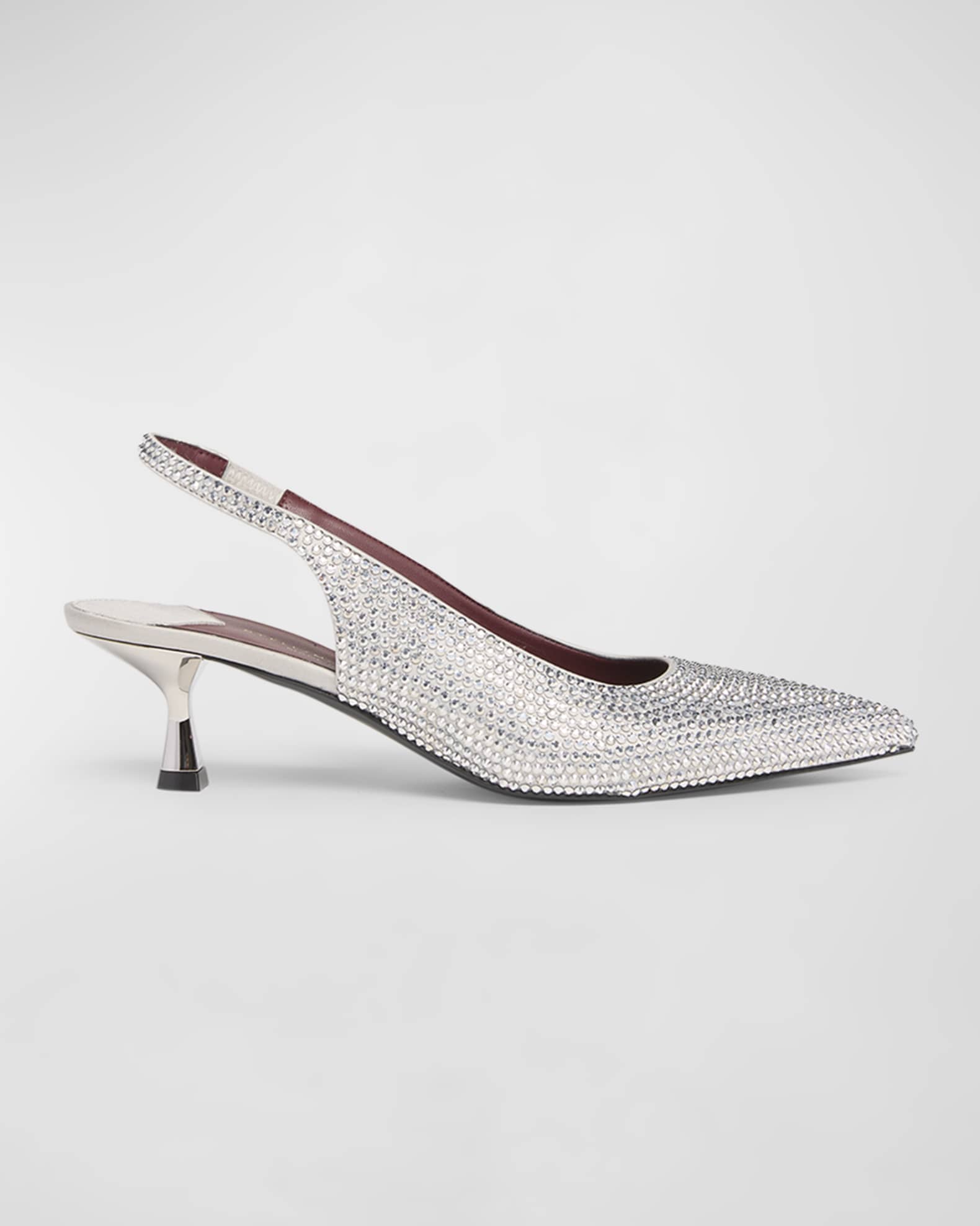 Elsa Crystal Slingback Cocktail Pumps 0