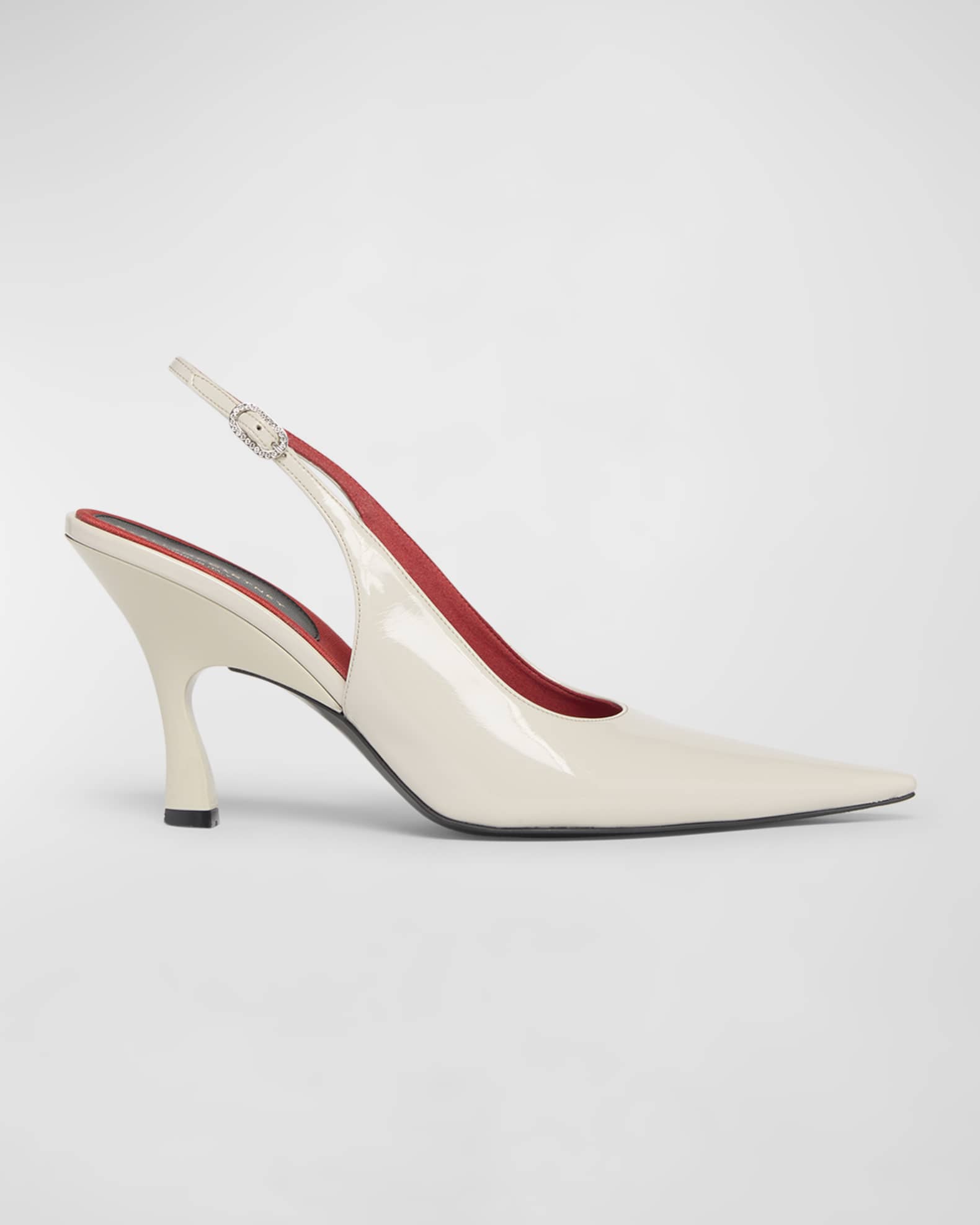 Elsa Vegan Leather Slingback Pumps 0