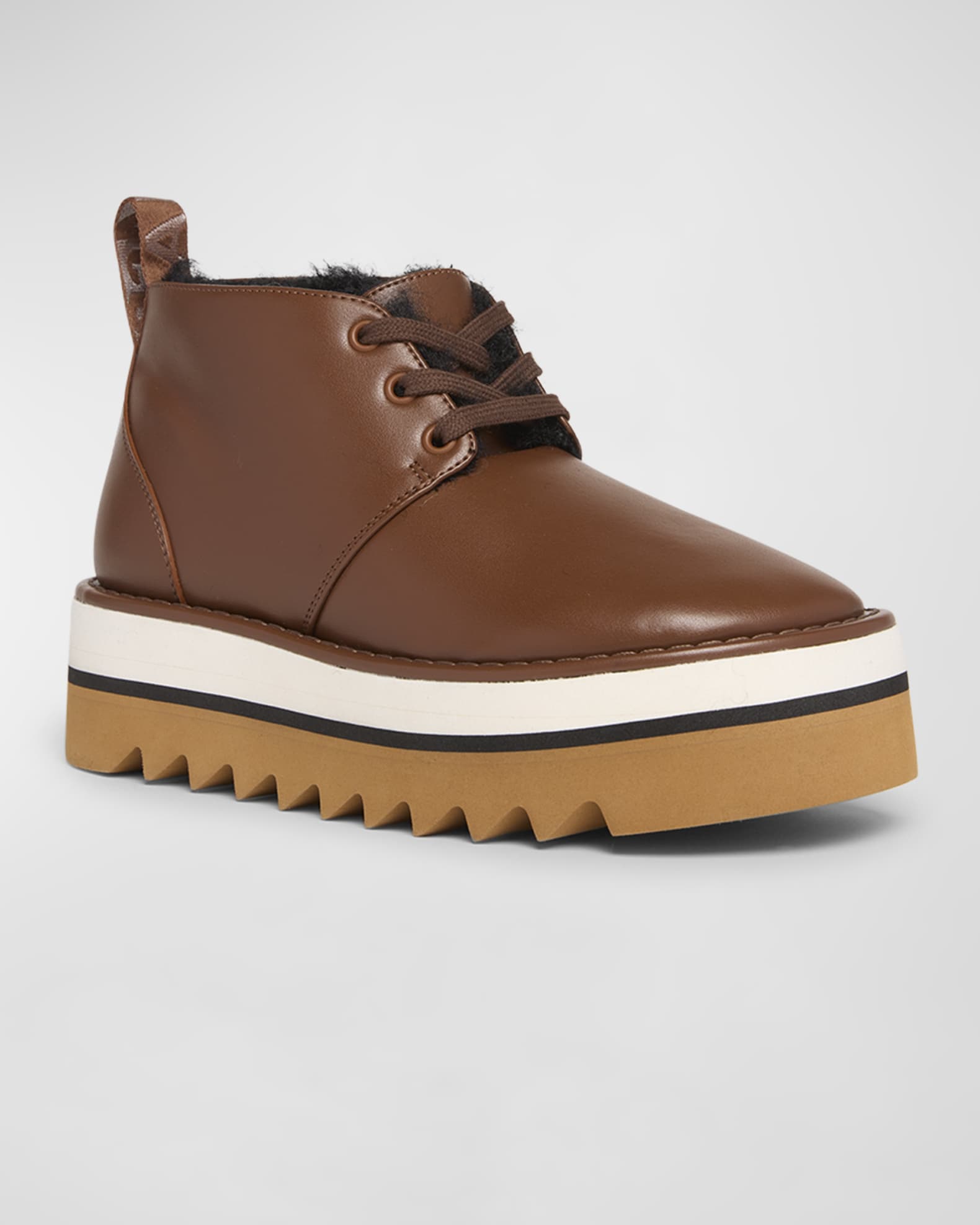 ショートブーツ・ブーティ Stella McCartney Women's Ankle Boots Eco Leather Brown Stella McCartney Ankle Boots Women Eco Leather Brown/Cookie