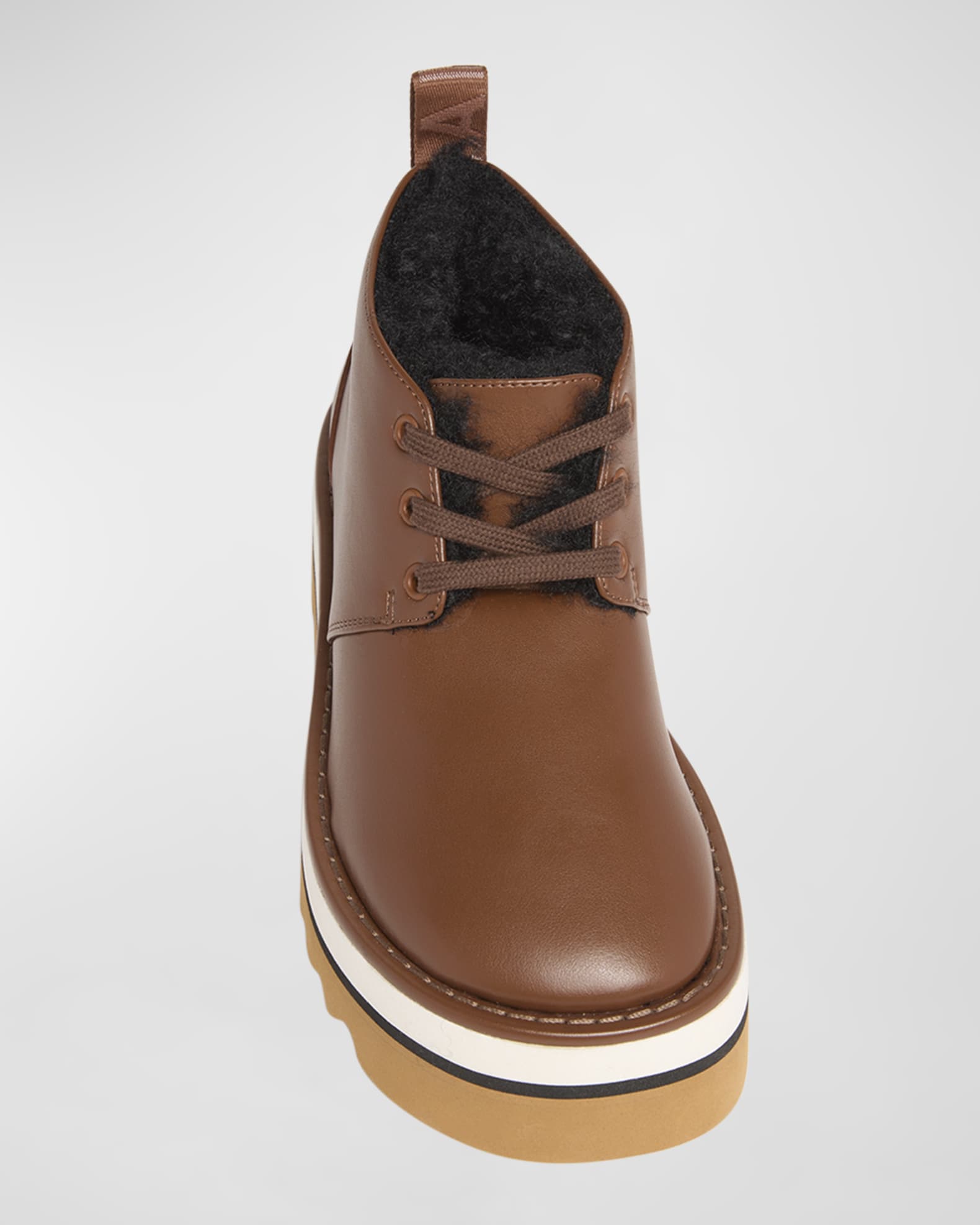 Stella McCartney Sneakelyse Vegan Lace-Up Platform Booties