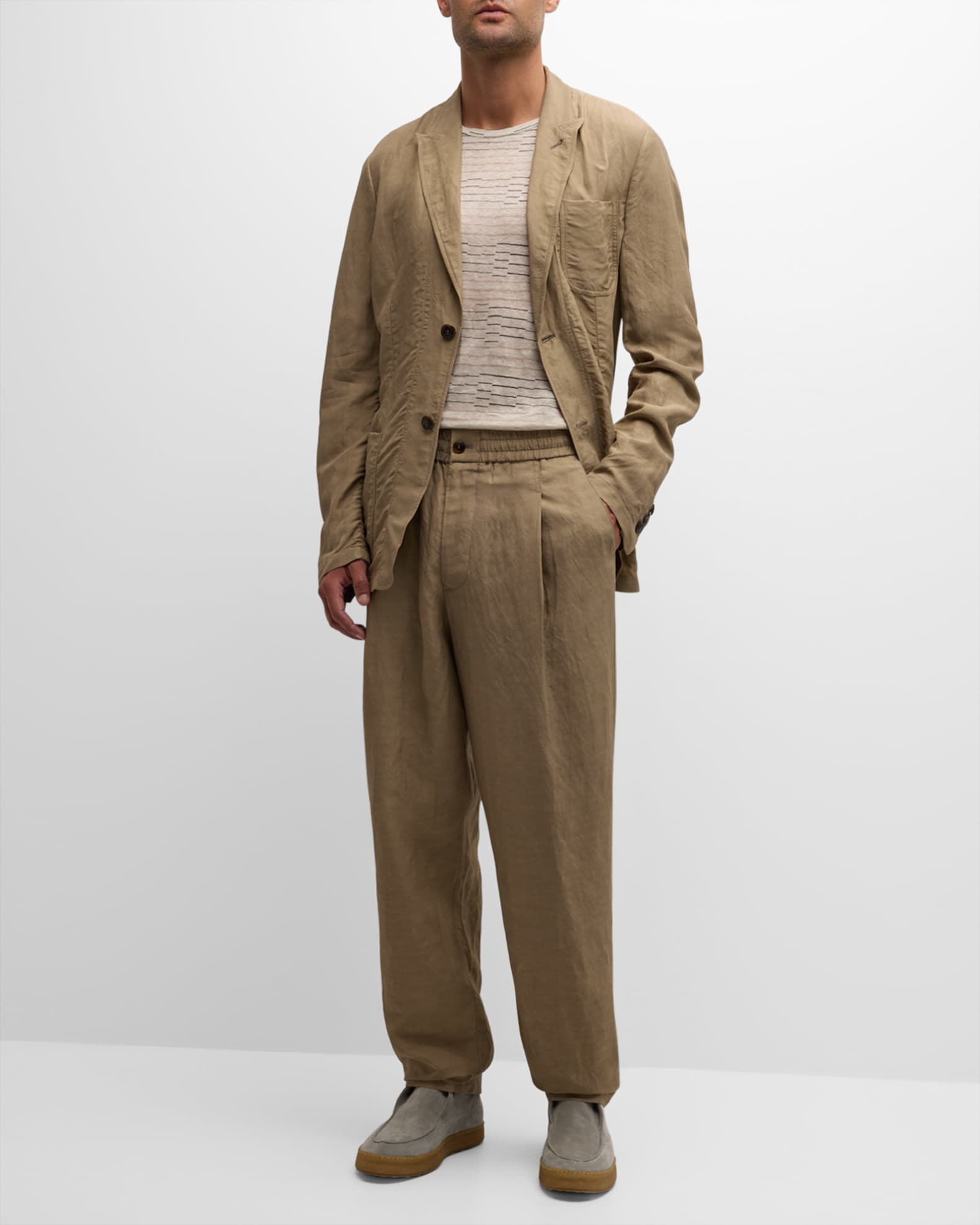Men's Viscose Linen Suit | Neiman Marcus
