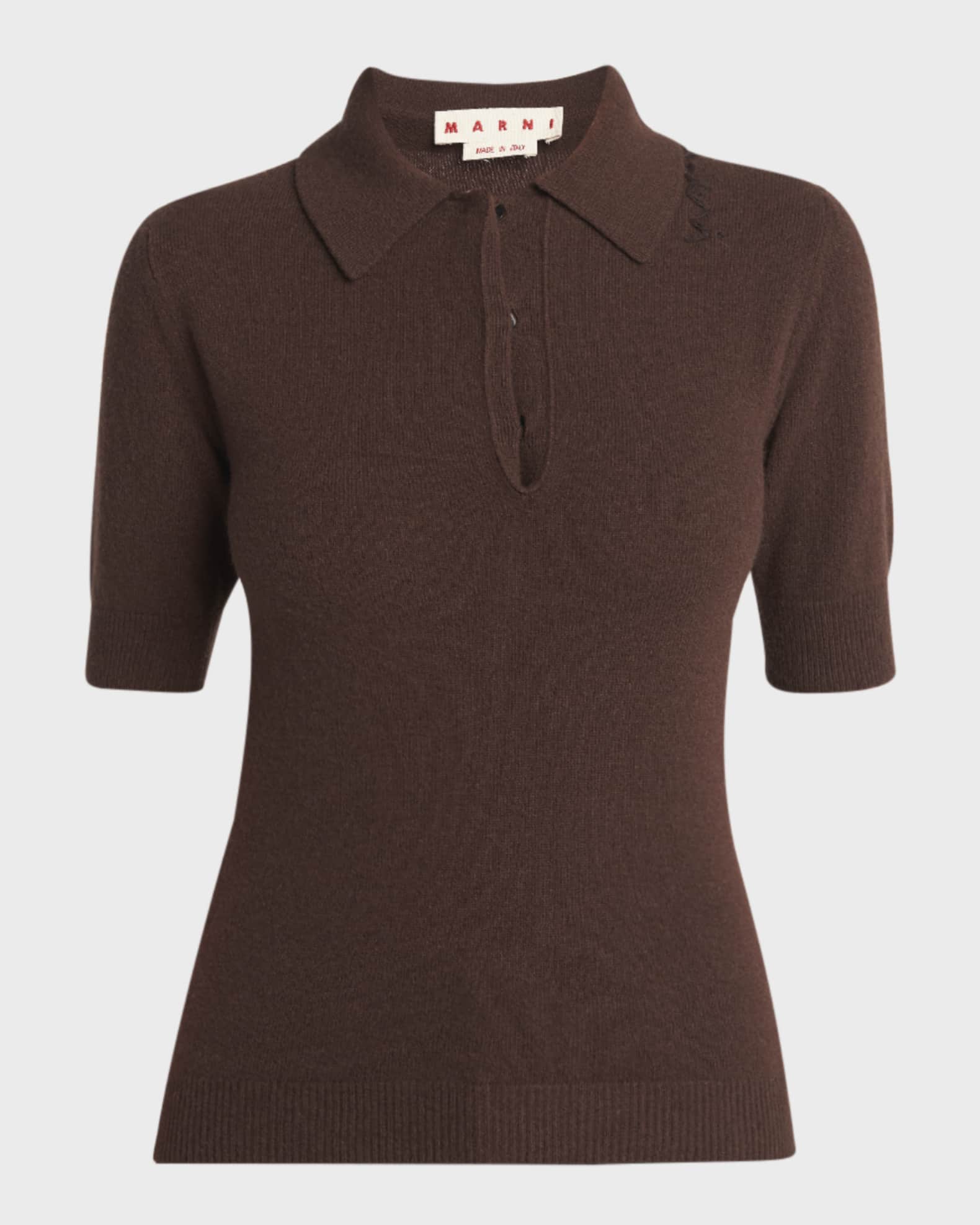Slim Polo Wool Cashmere Sweater 0