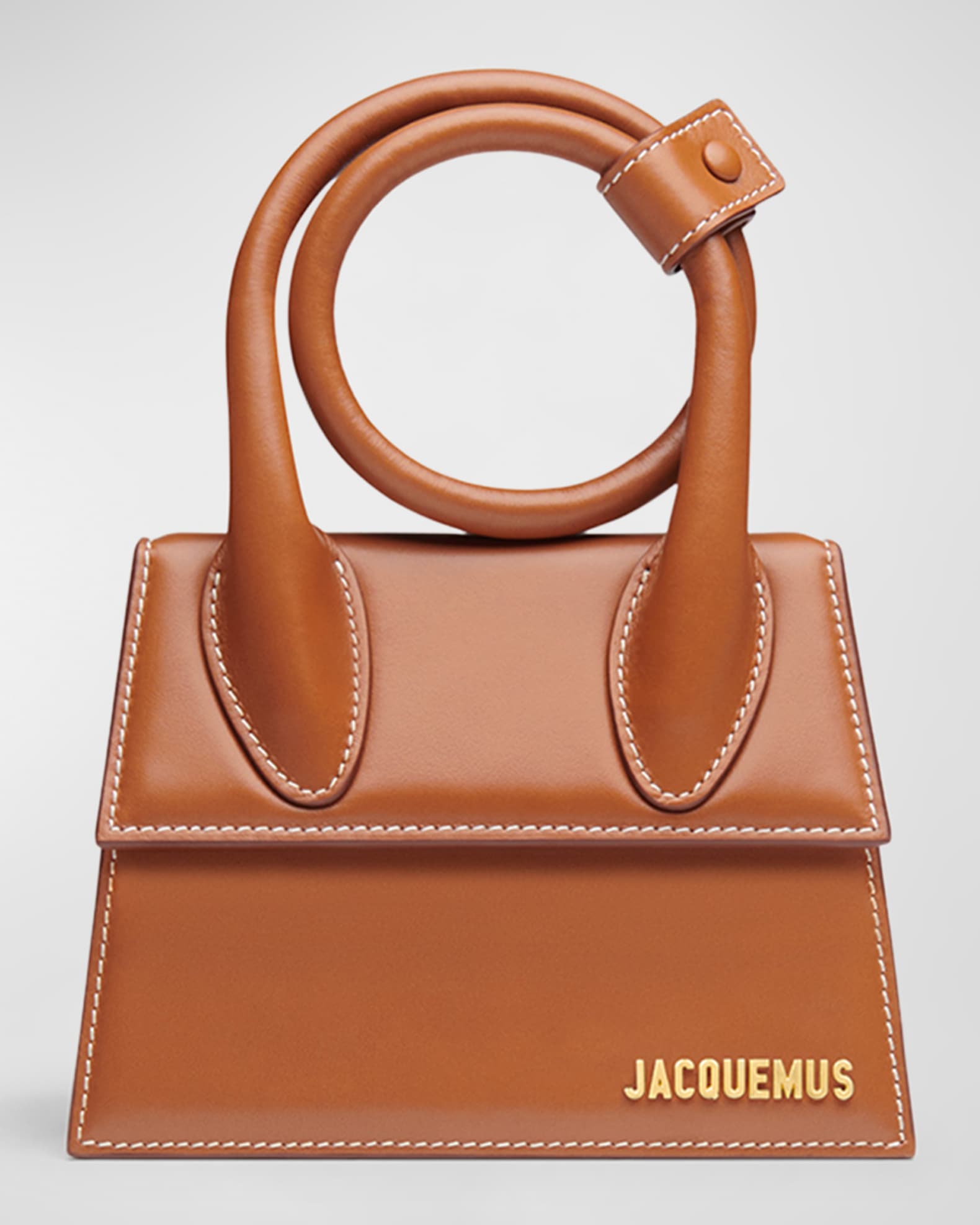 Jacquemus Le Chiquito Noeud Leather Top-Handle Bag