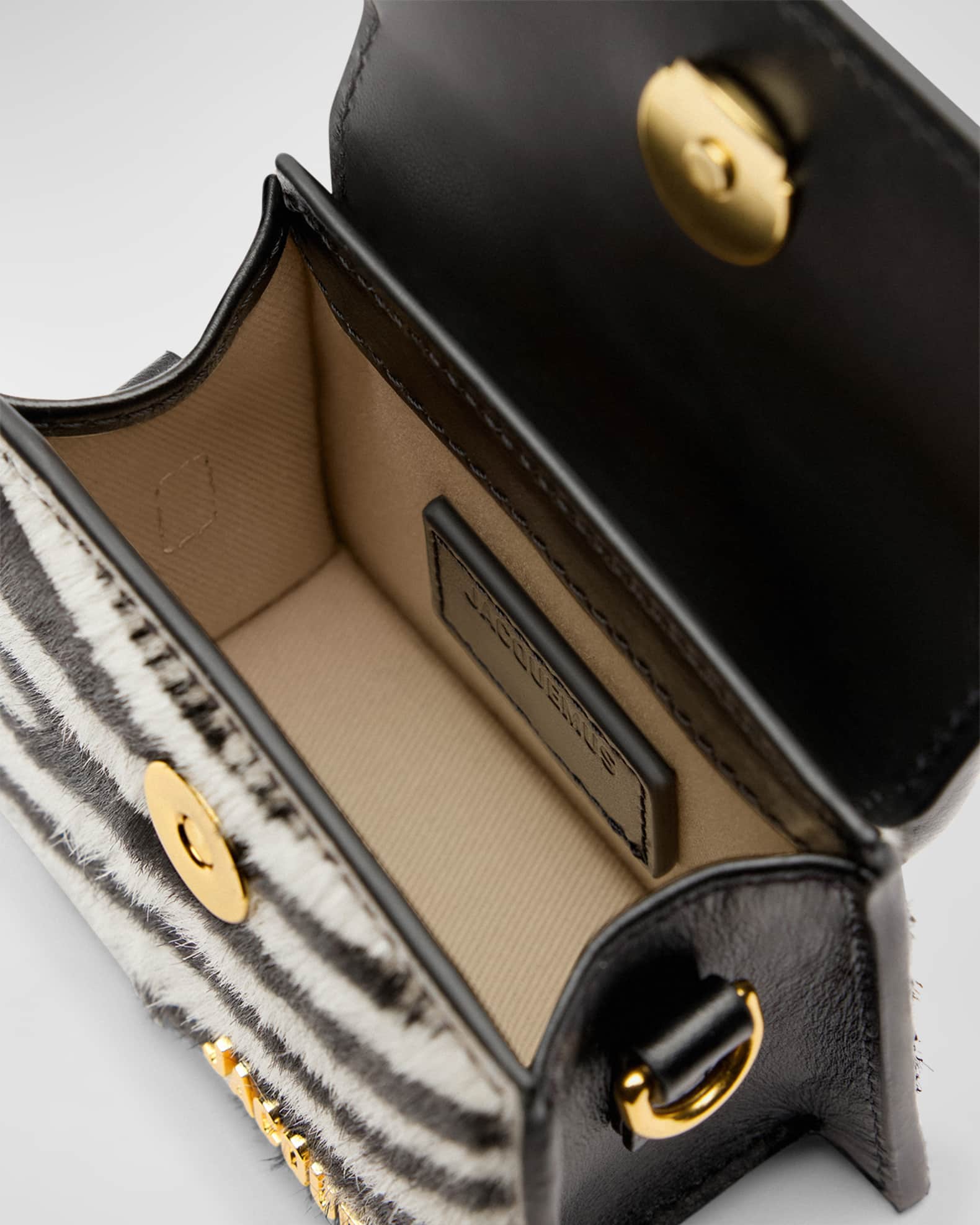 Jacquemus Le Chiquito Zebra Printed Leather Top-Handle Bag Jacquemus Le Chiquito Zebra Printed Leather Top-Handle Bag