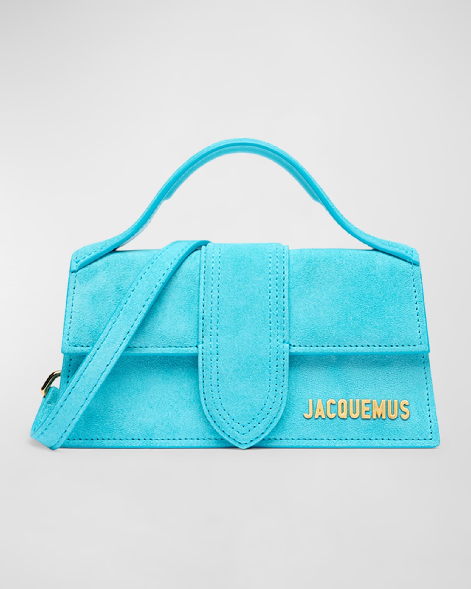 Jacquemus Le Bambino Suede Top-Handle Bag