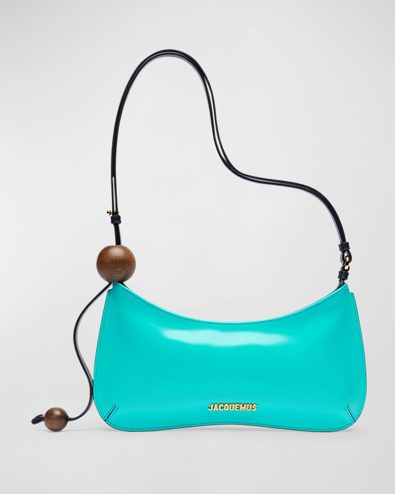 Jacquemus Le Bisou Perle Leather Shoulder Bag