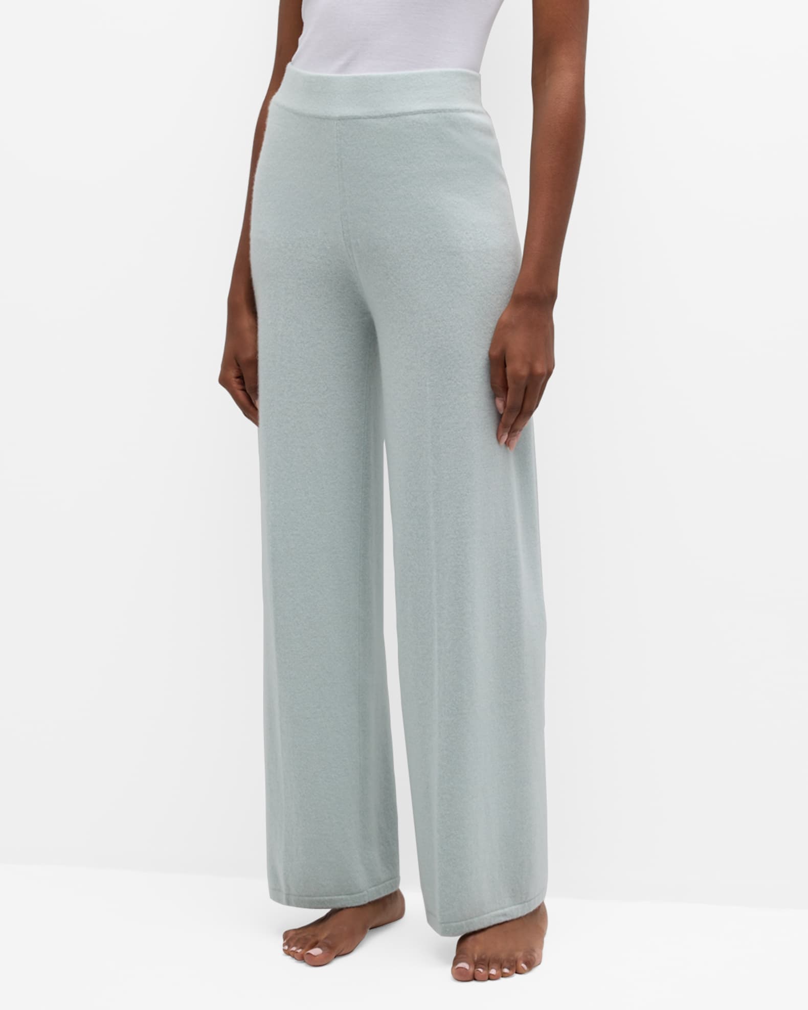 Cashmere Straight-Leg Knit Pants 1