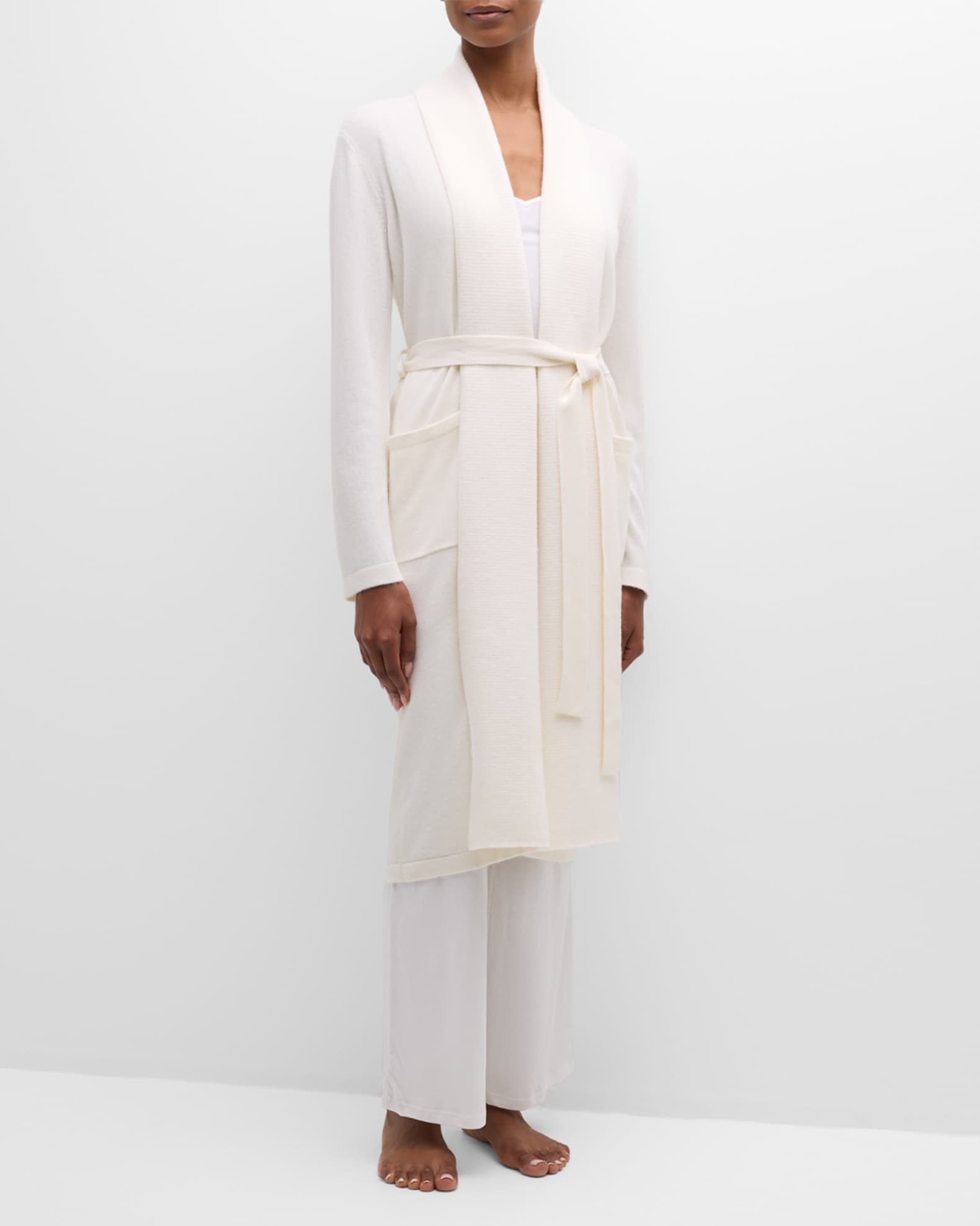 Cashmere Shawl-Collar Robe