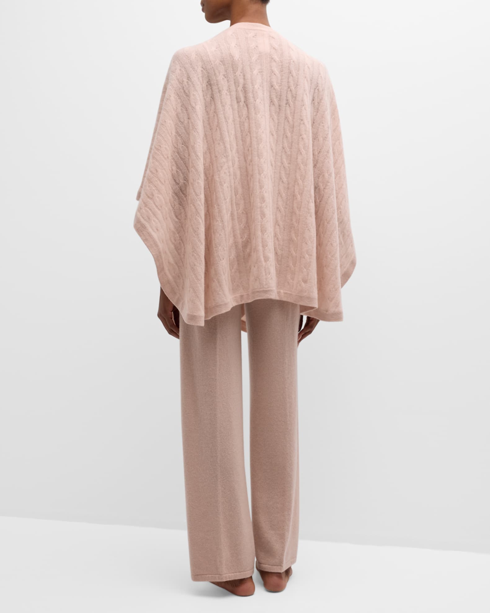ニット/セーター L'Appartement Cashmere C/N Poncho Knit Classic Cashmere Poncho – Clinton Hill Cashmere Company