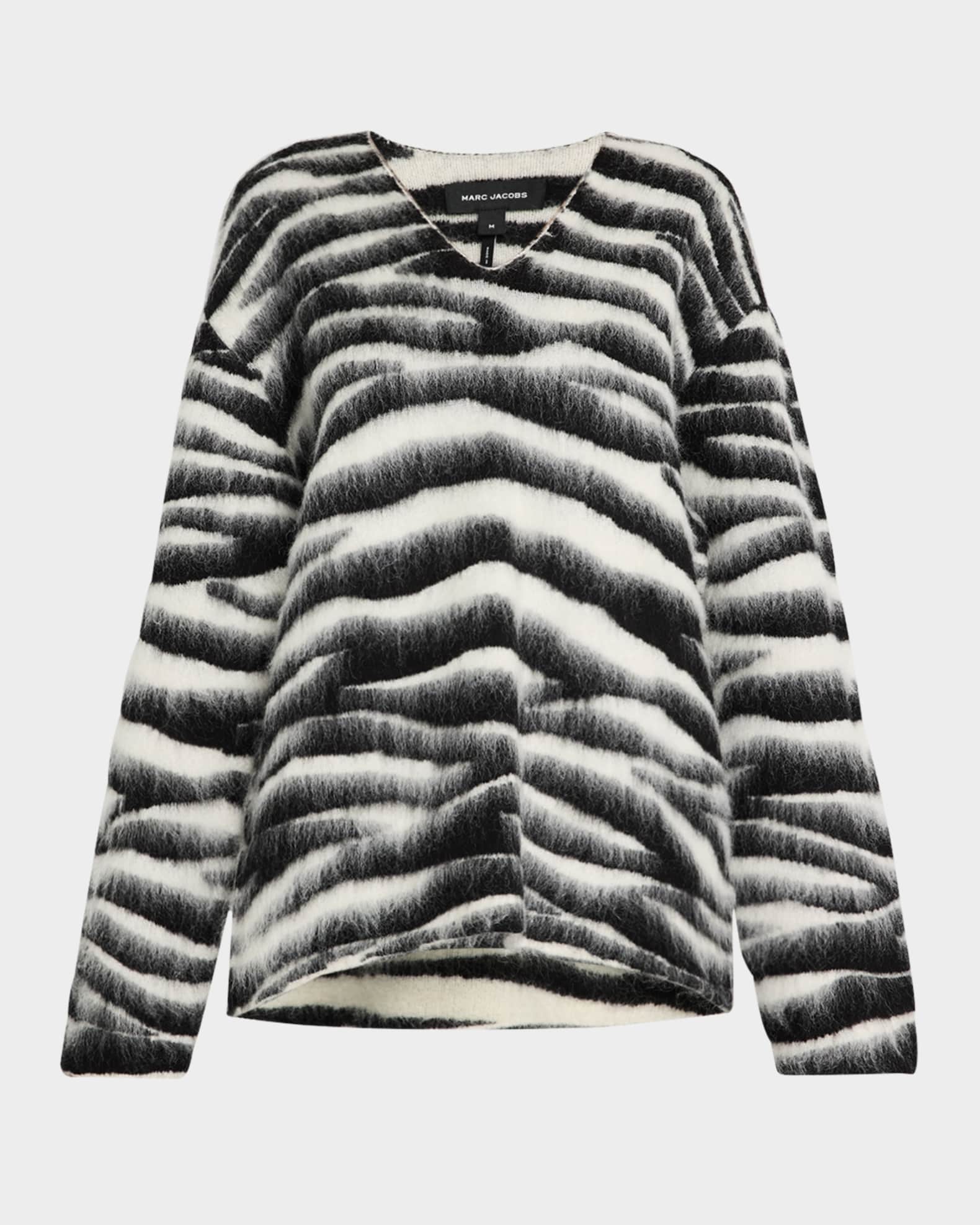 Zebra sweater deals