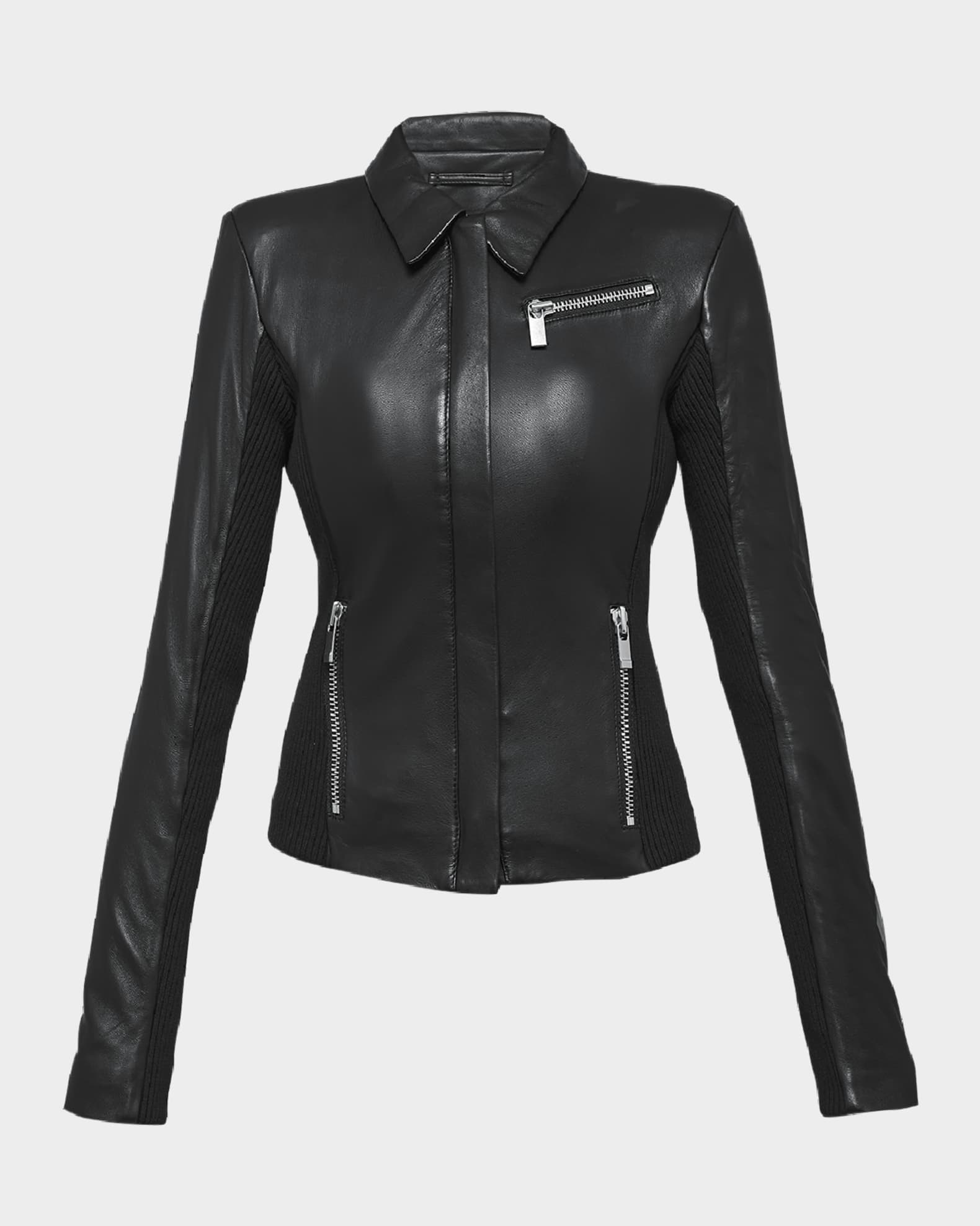 Mrs Smith Upcycled Leather Jacket 0