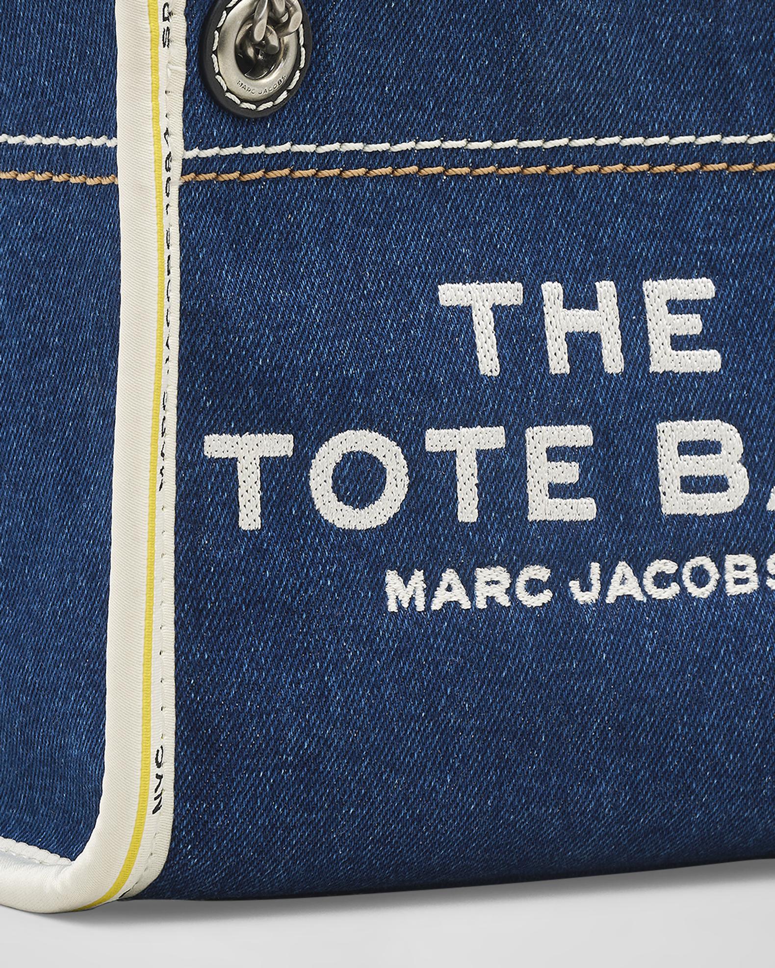 The Denim Chain Crossbody Tote Bag | Neiman Marcus
