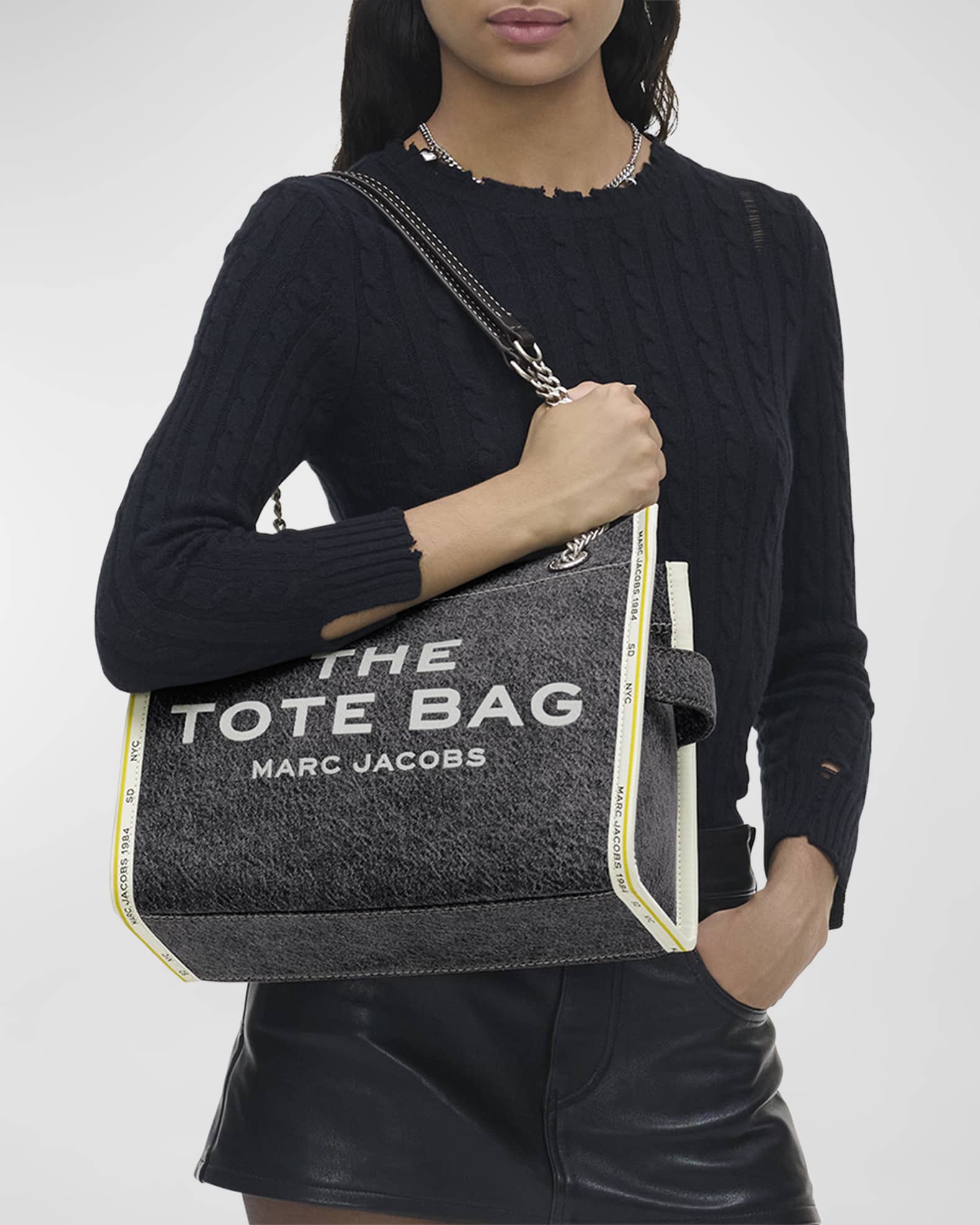 Marc Jacobs The Denim Chain Medium Tote Bag Neiman Marcus