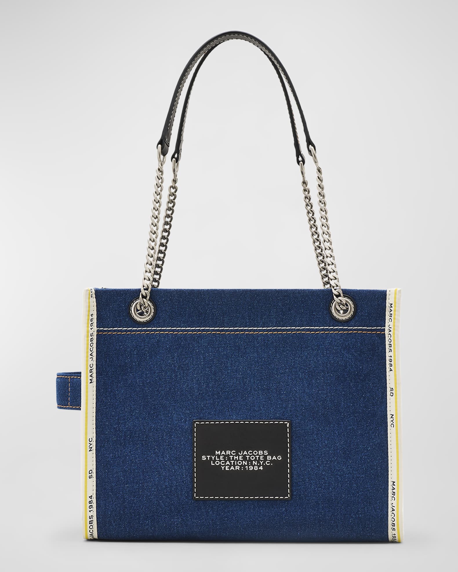 Marc Jacobs The Denim Chain Medium Tote Bag | Neiman Marcus